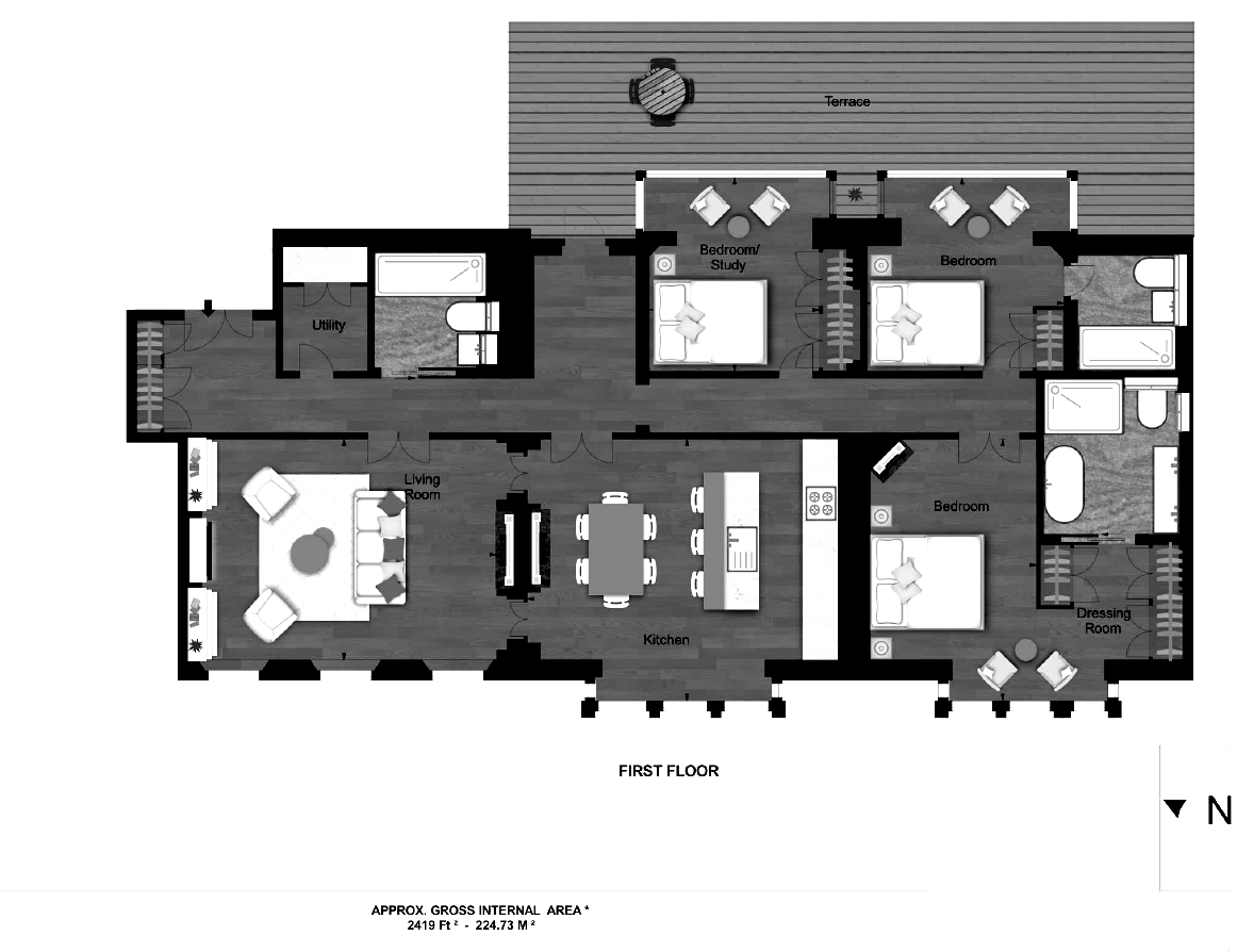 3 Bedrooms Flat to rent in Duke Street, London W1K