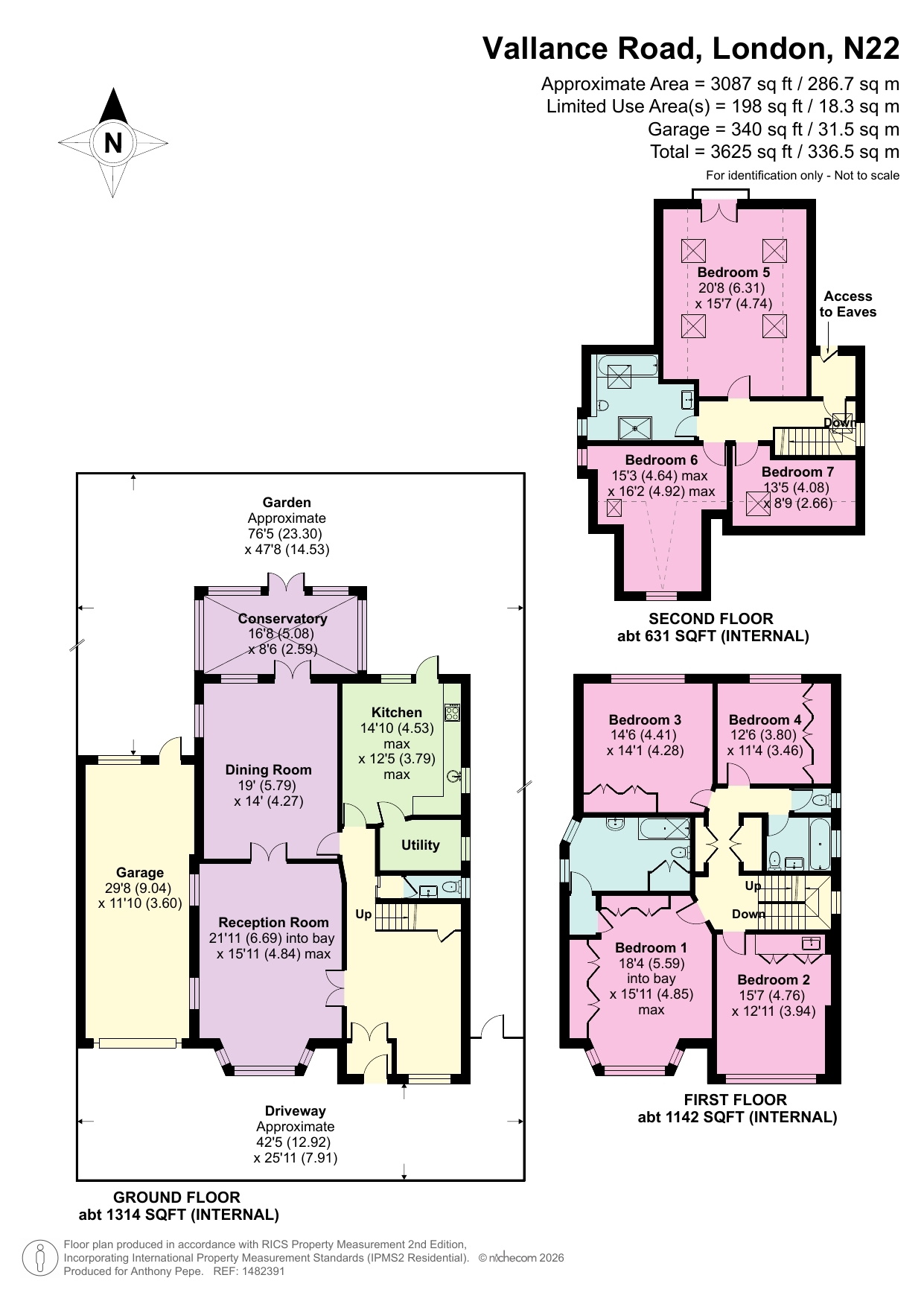 78, Vallance Road, London floorplan