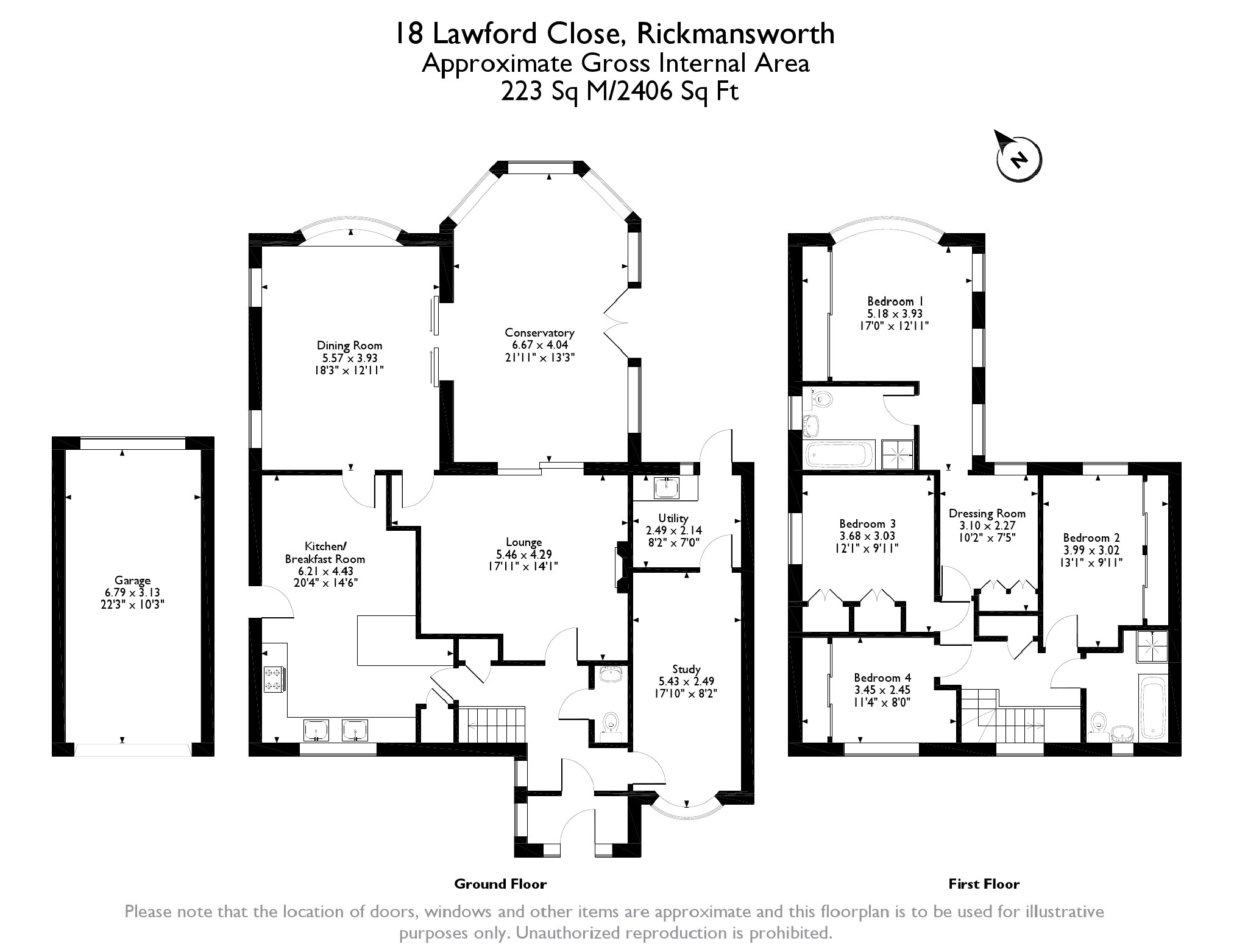 4 Bedrooms Link-detached house for sale in Lawford Close, Chorleywood, Rickmansworth WD3