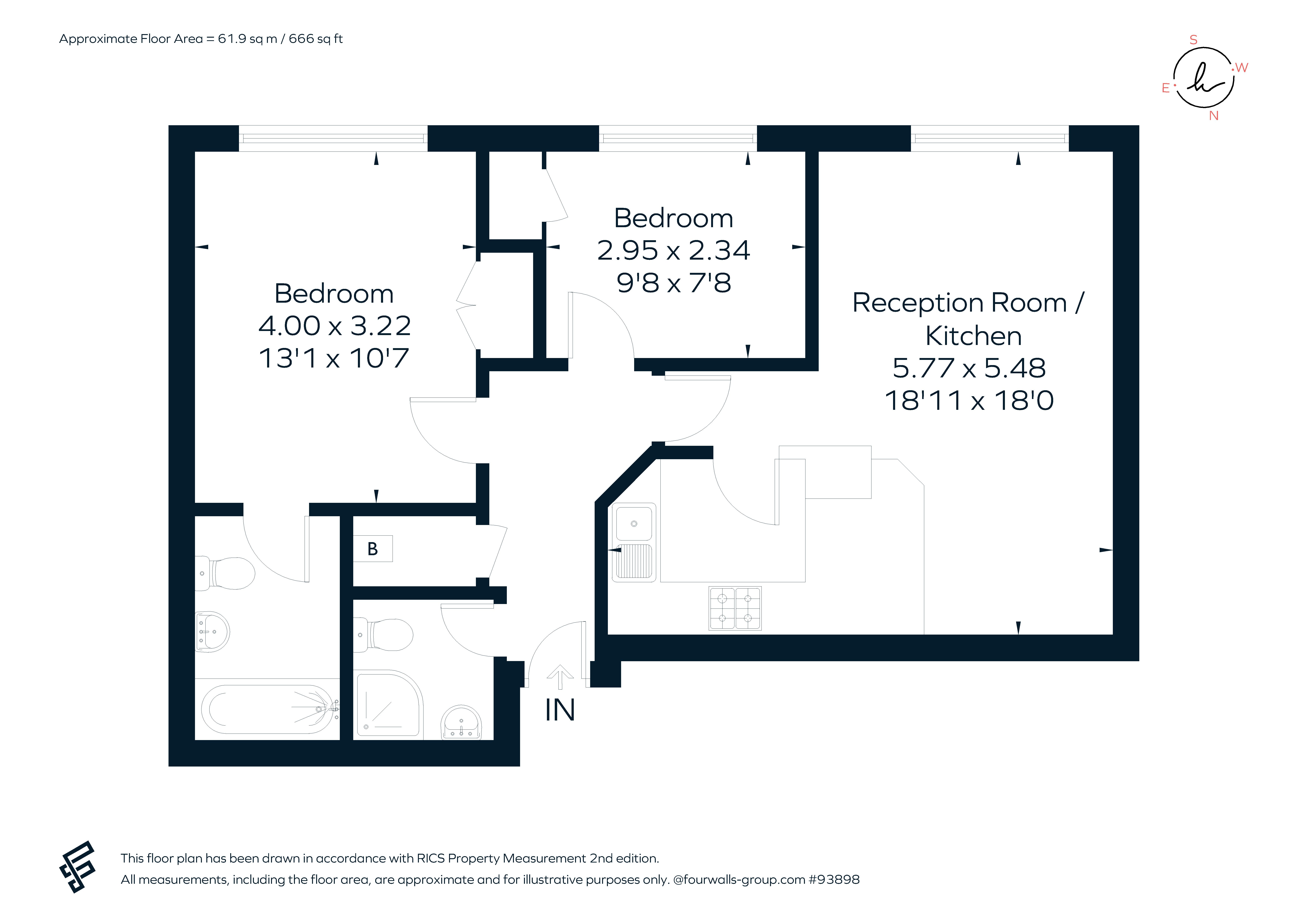 Apartment 1 Walkers Mill, Dunkirk Mills, Nailsworth floorplan