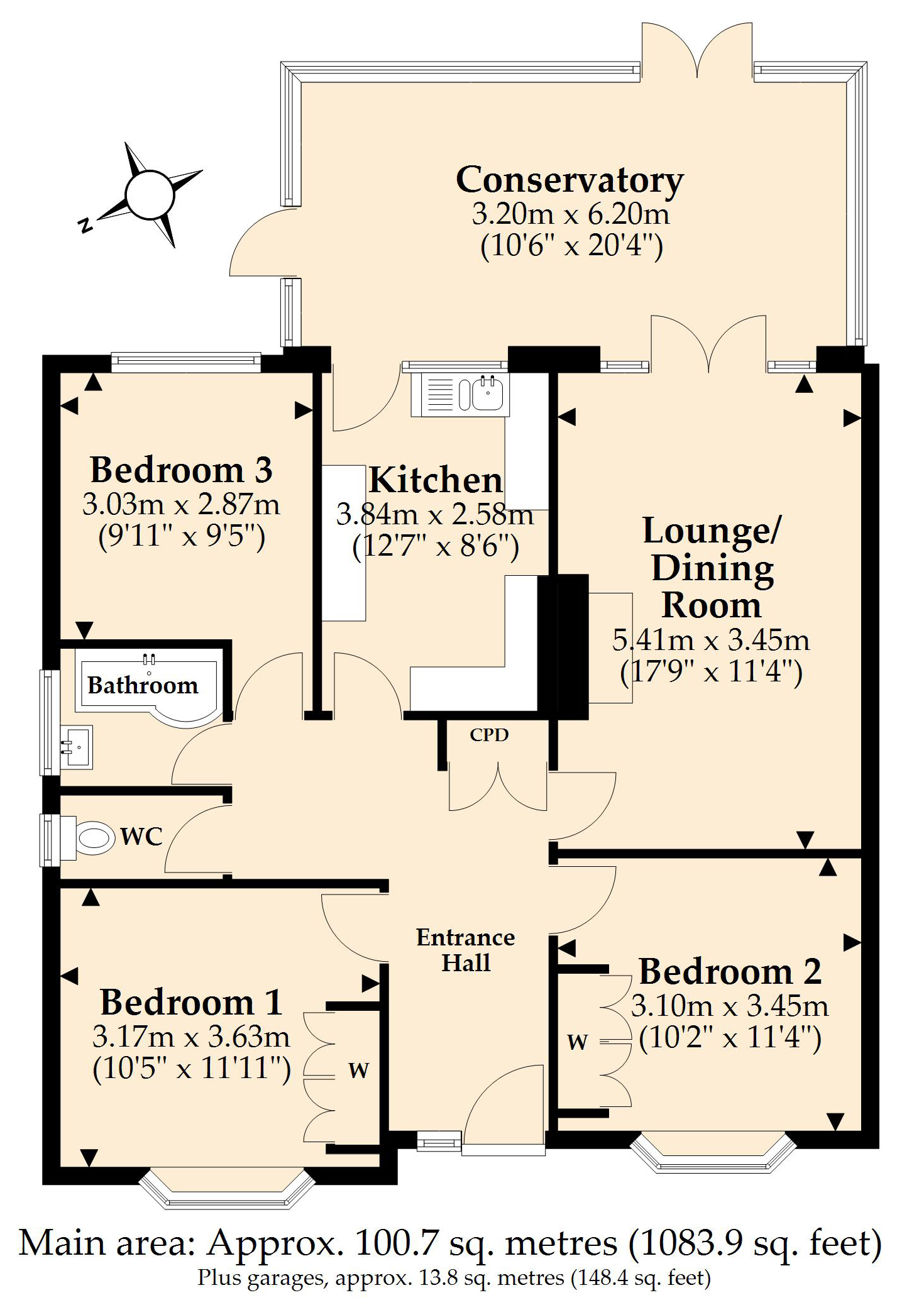 20, Oakhurst Road, Ferndown floorplan
