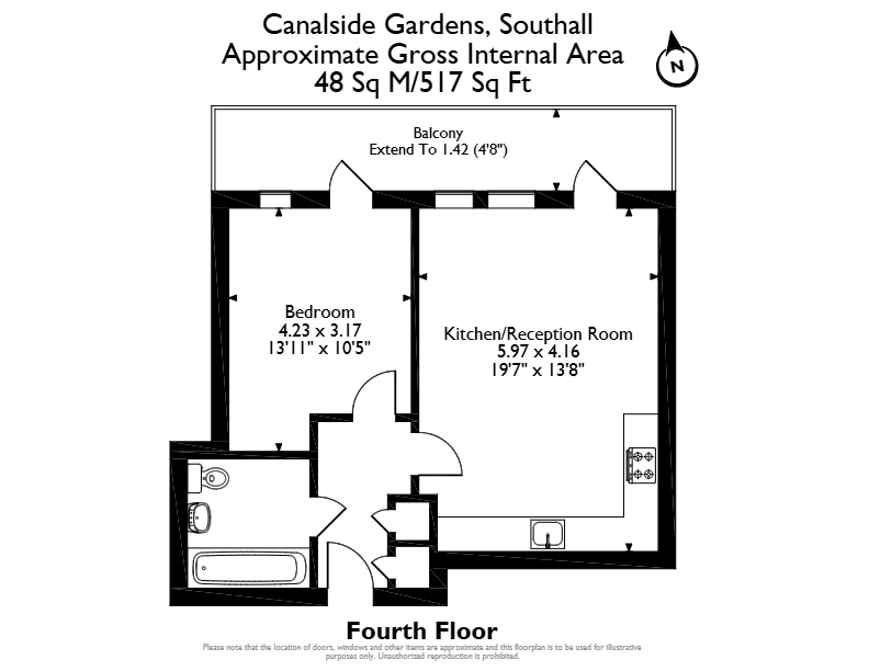 Canalside Gardens, Southall floorplan