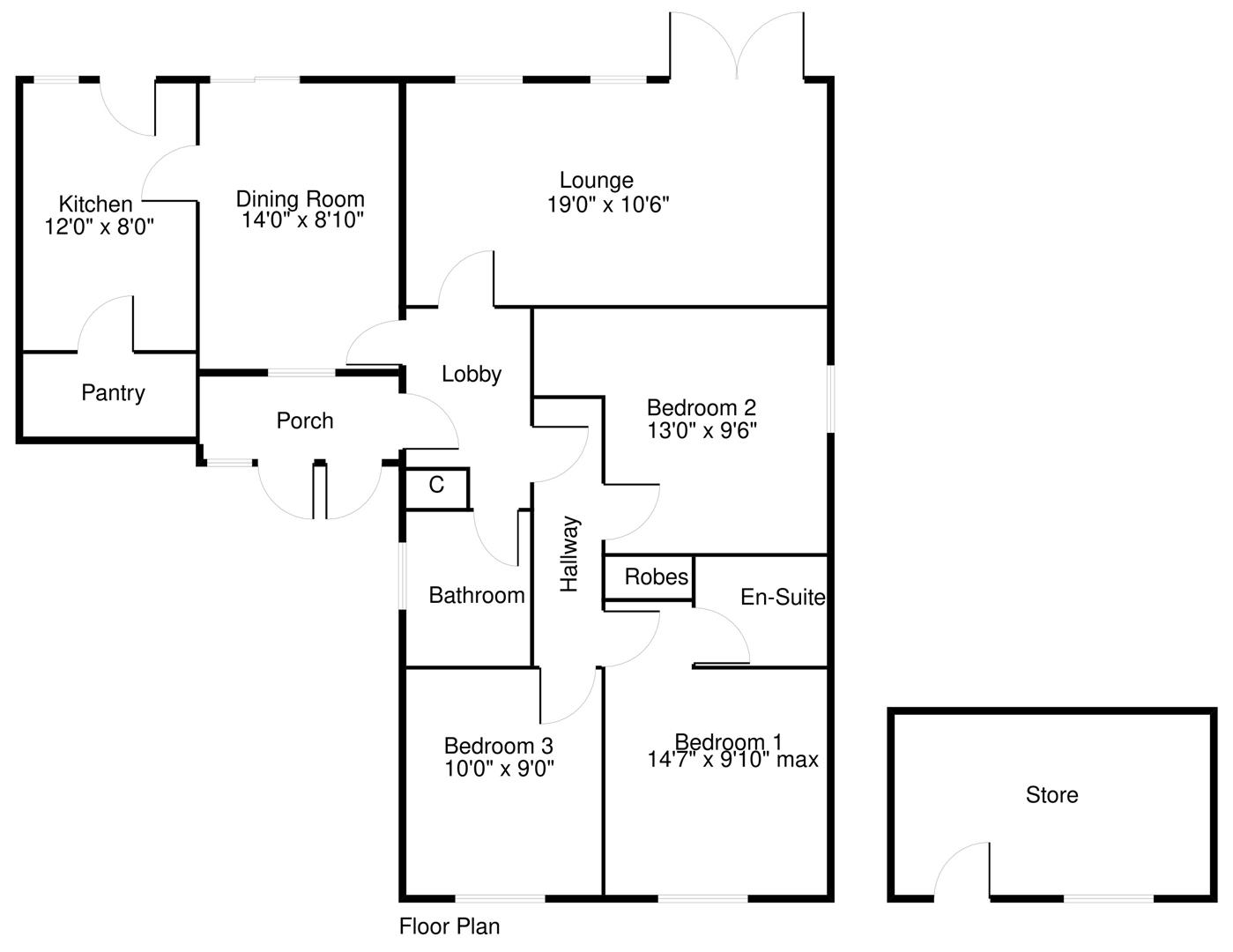 3, Cromford Close, Doncaster floorplan