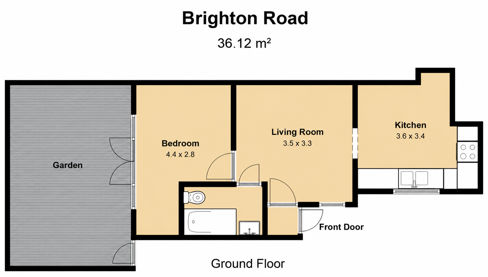 338C, Brighton Road, South Croydon floorplan