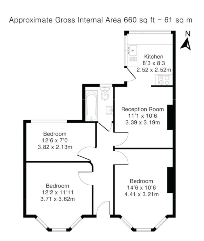 3A,, Daneville Road, London floorplan