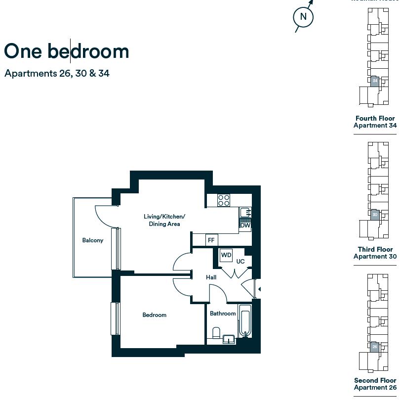30J Rodman House, Kentfield Street, Barking floorplan