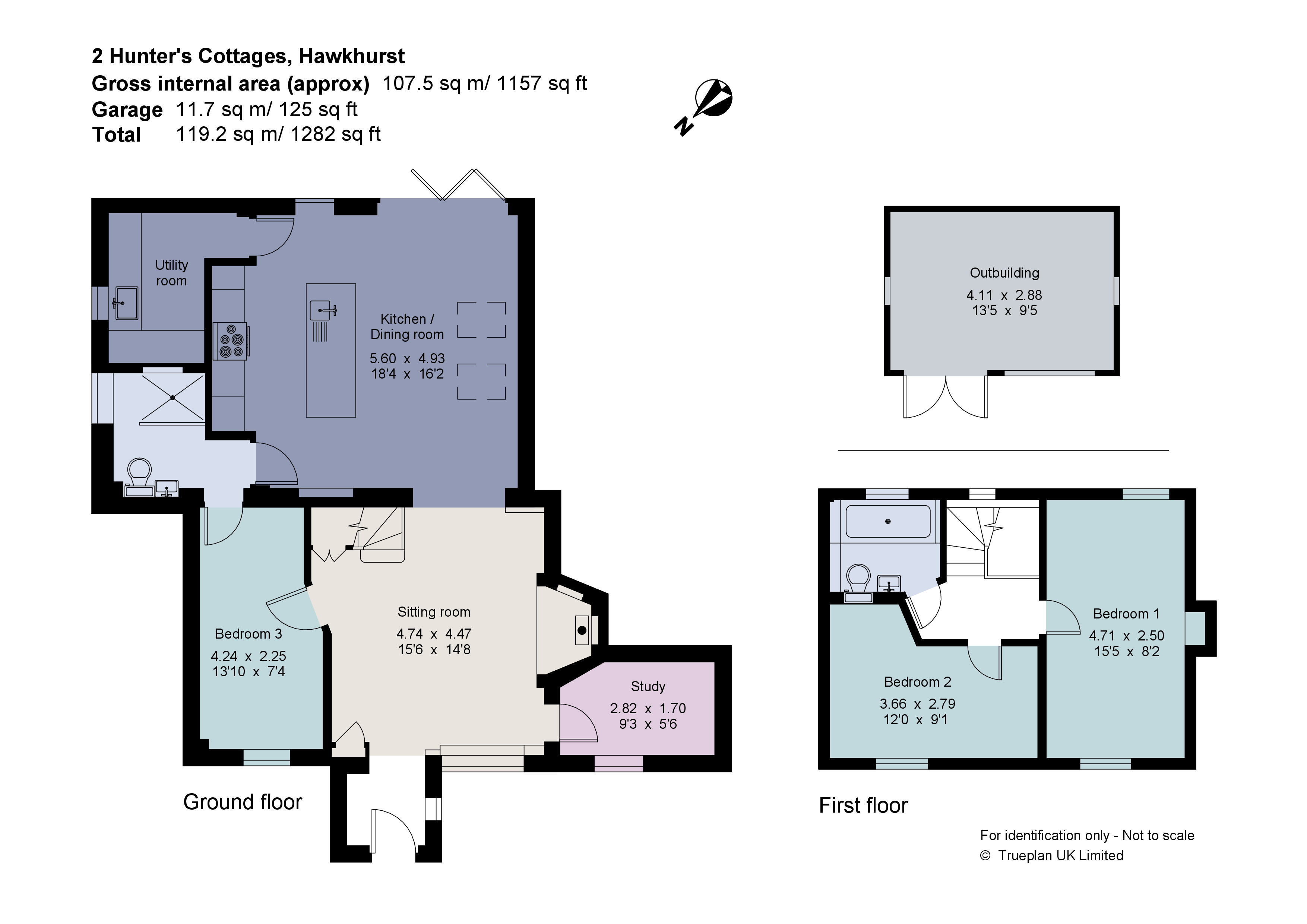 2 Hunters Cottages,, Conghurst Lane, Cranbrook floorplan