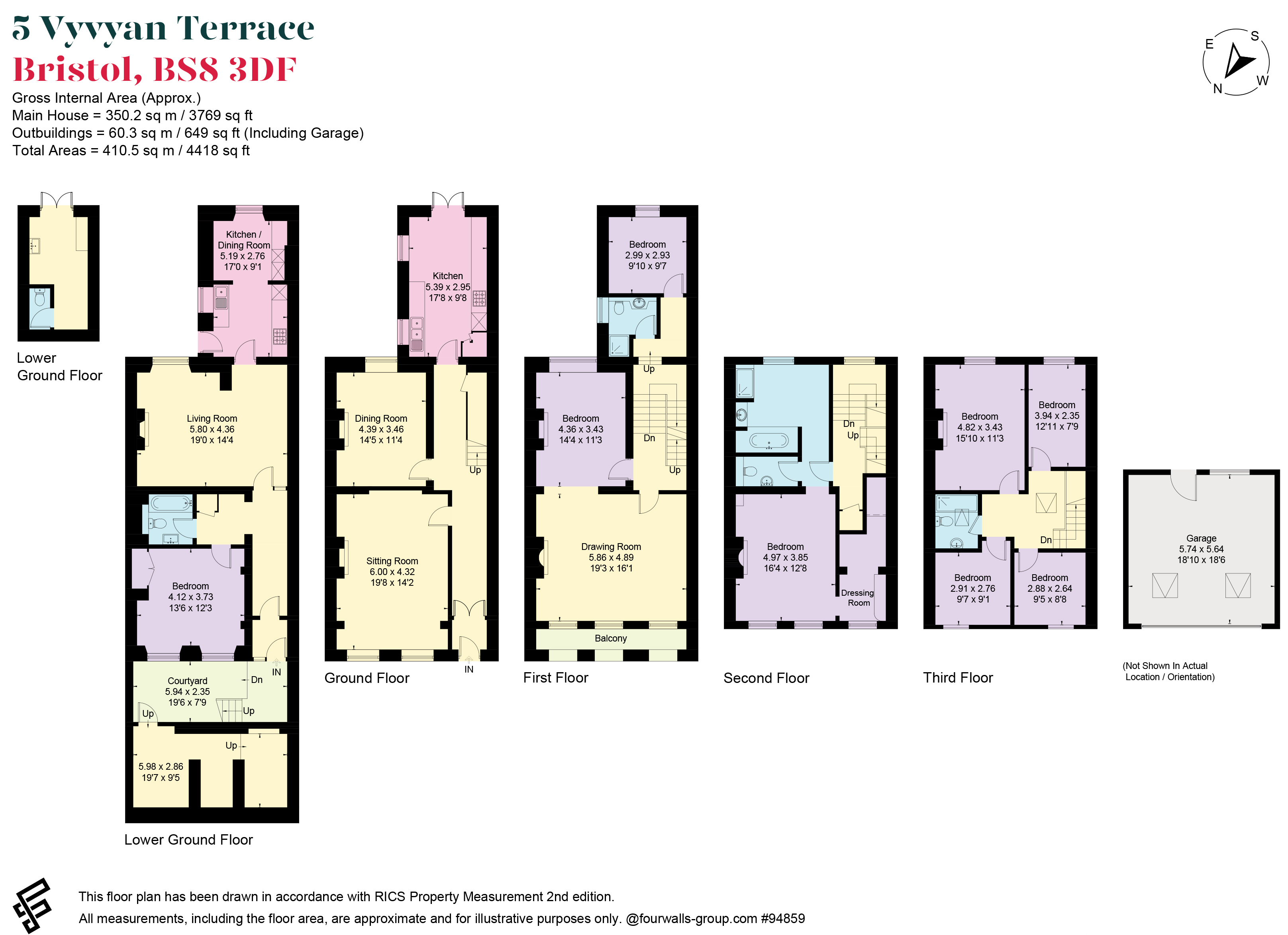 5, Vyvyan Terrace, Bristol floorplan