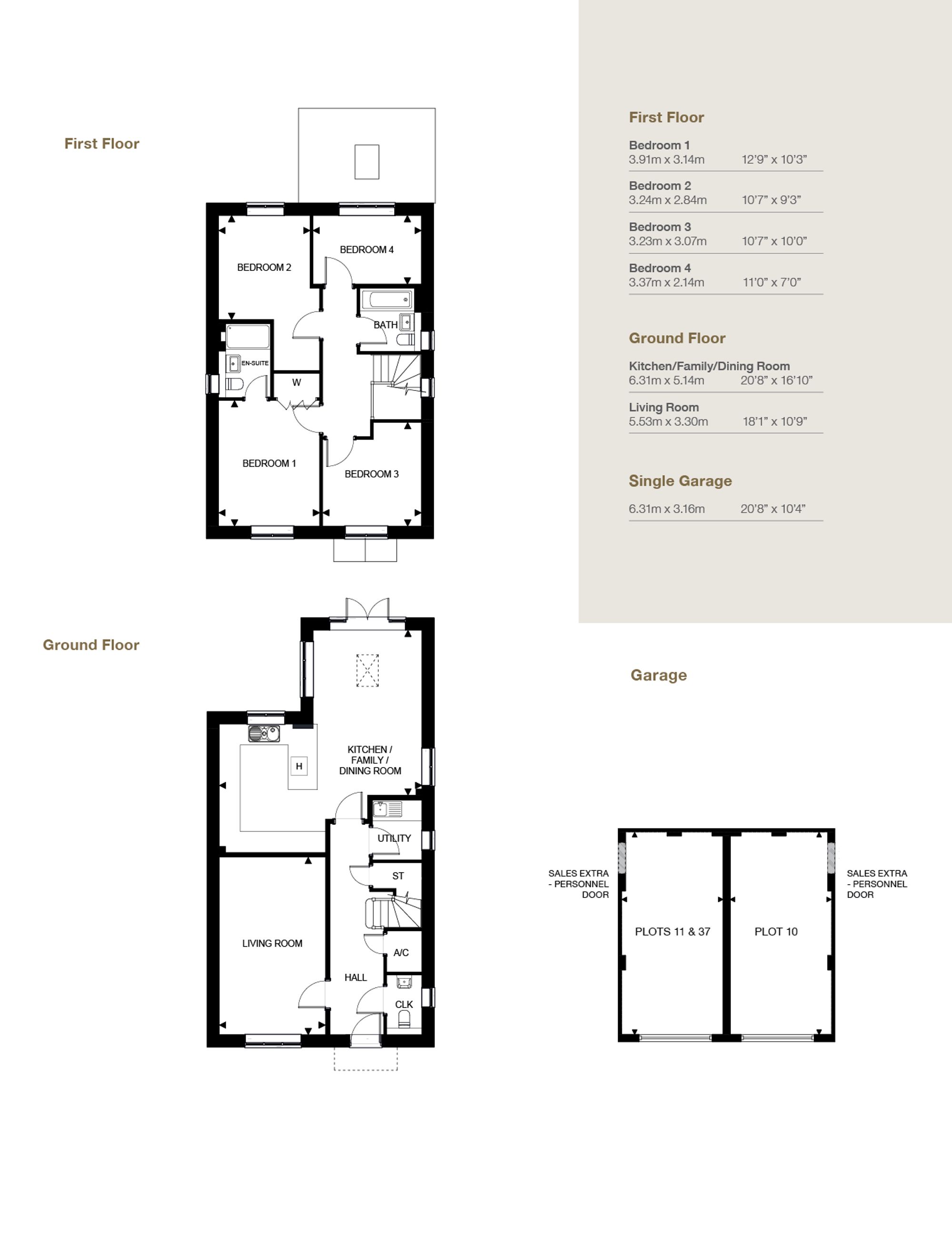 Plot 37 Deanfield Glade, Hook Norton floorplan