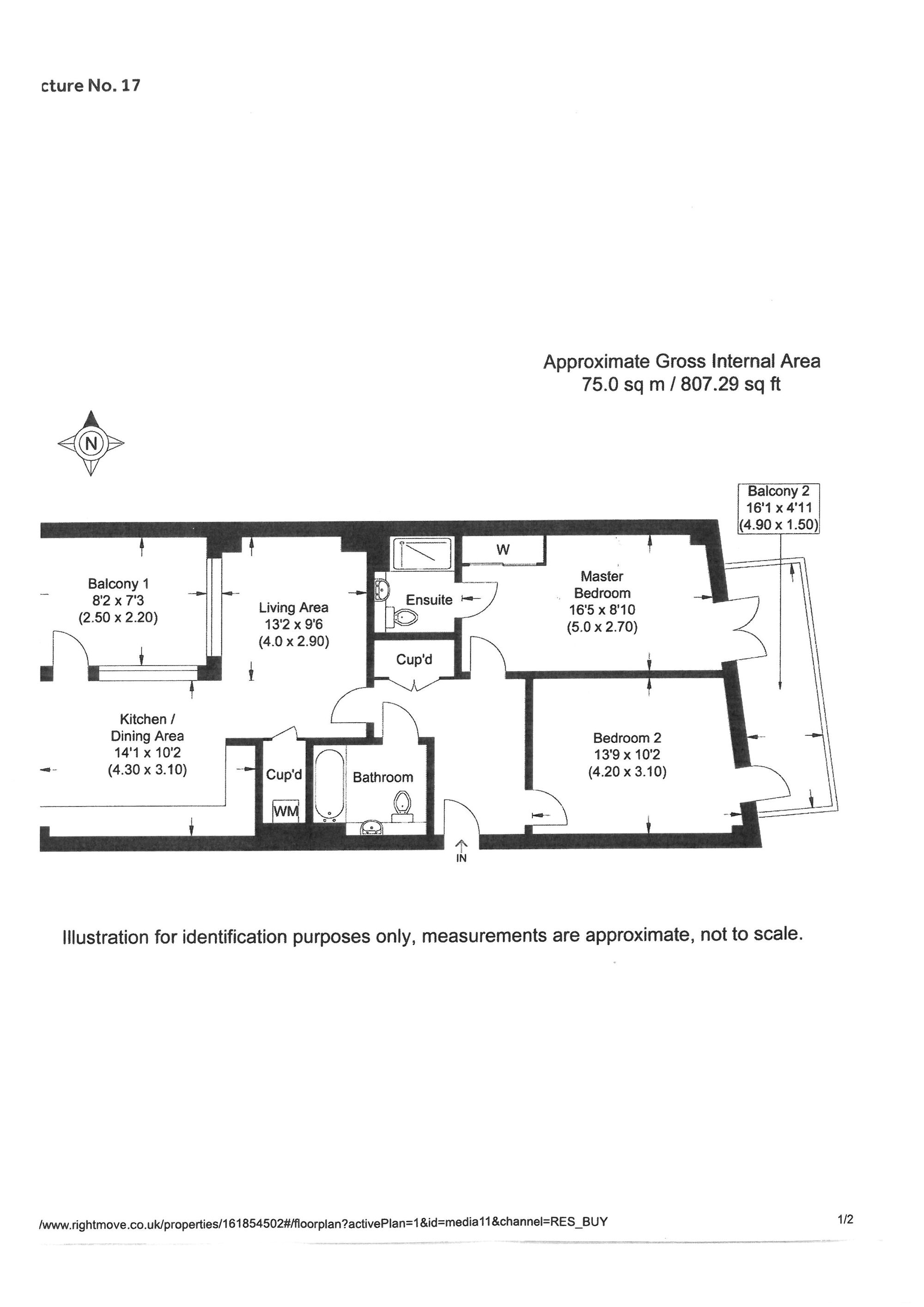 Flat 15, Delphi House, Barnet floorplan