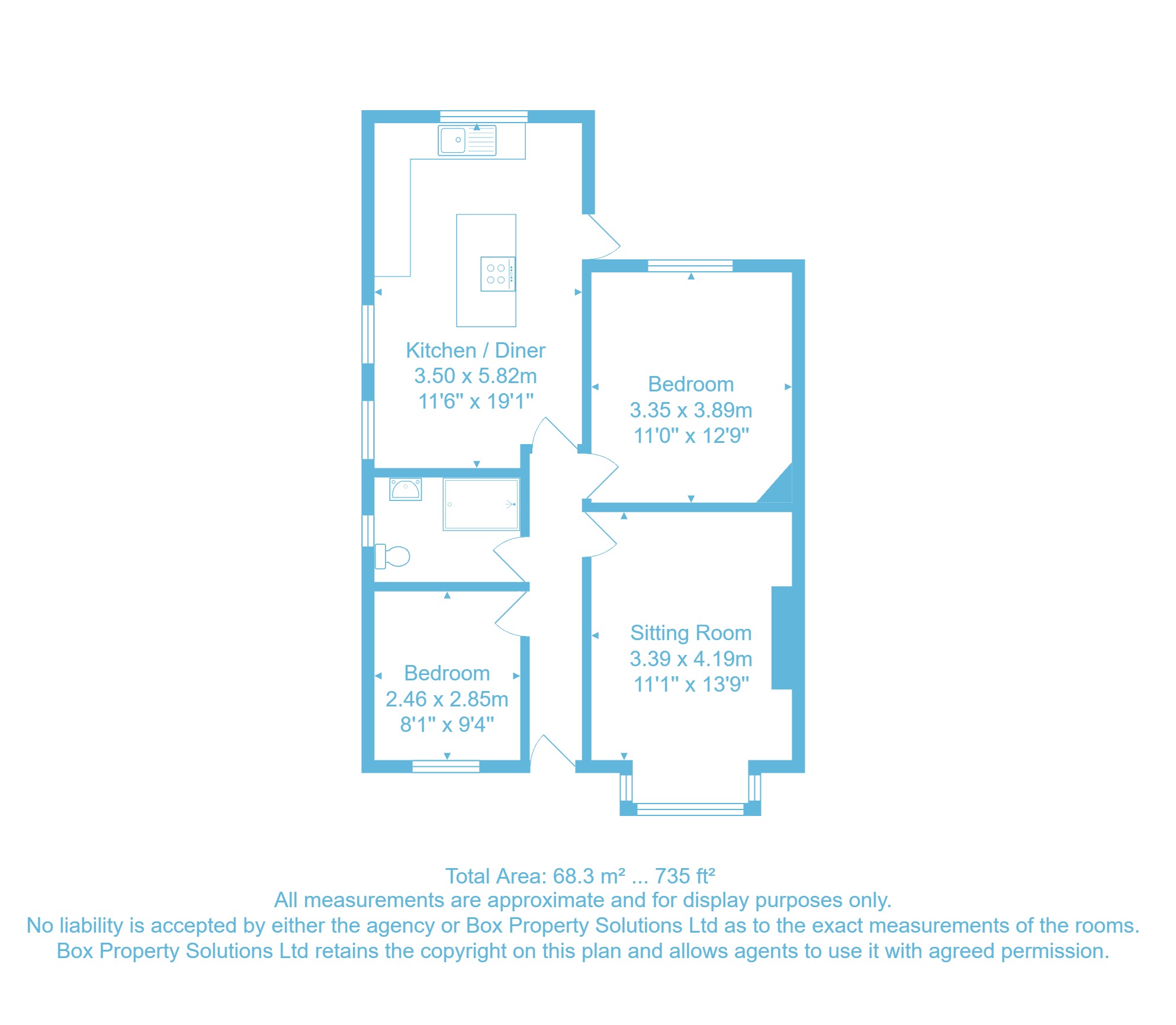 1, Mount Pleasant, Keighley floorplan
