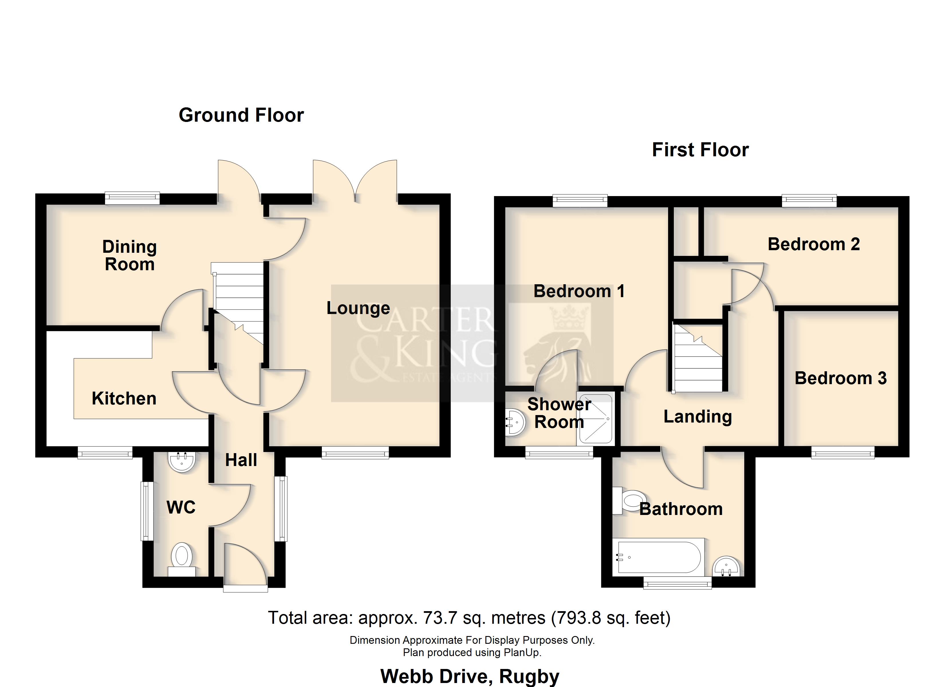 37, Webb Drive, Rugby floorplan