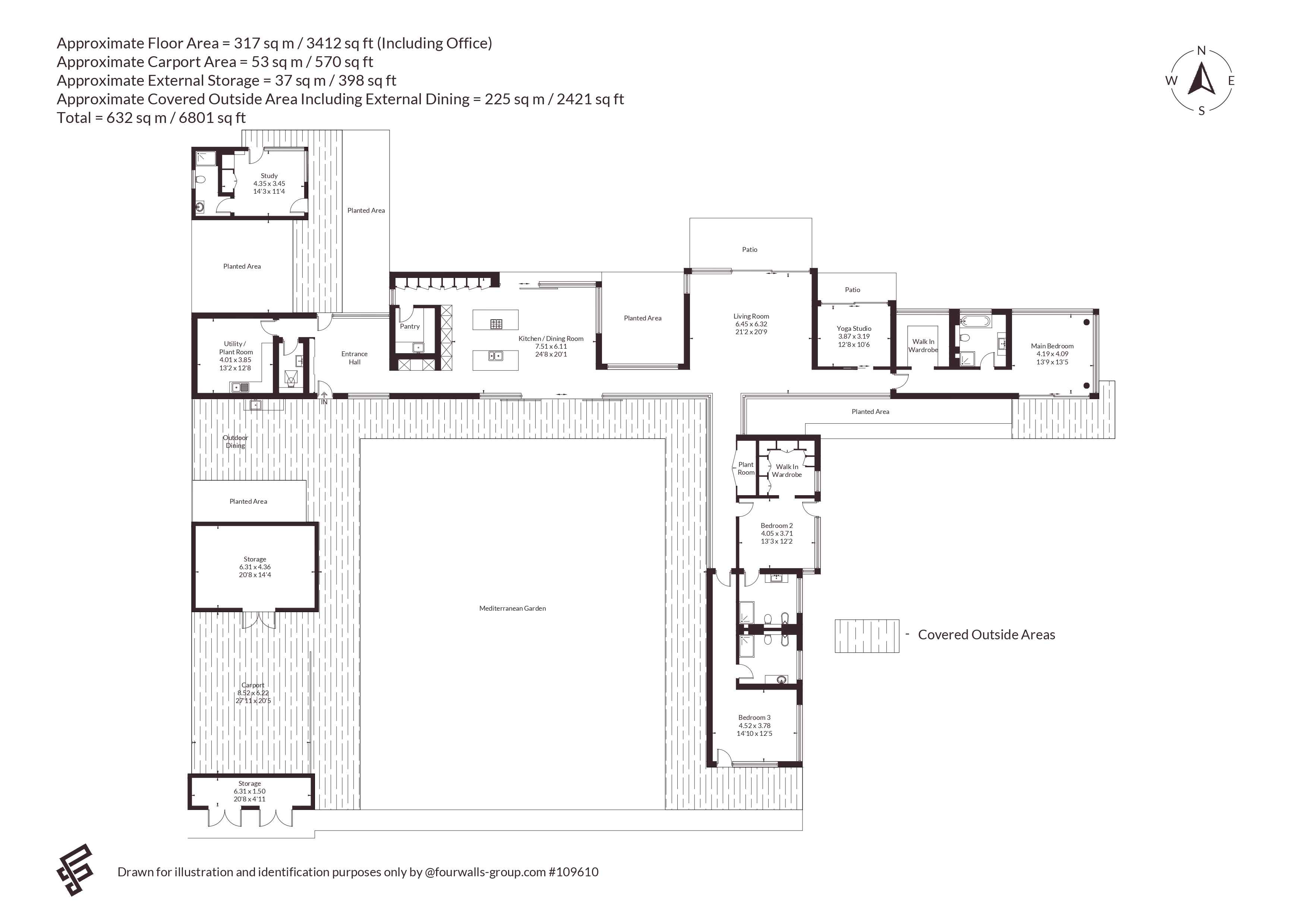 Three Oaks Farm,, The Lane, Loxwood floorplan