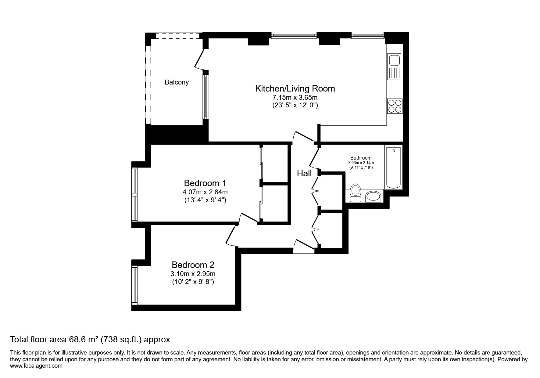 19, Firth House, Juniper Crescent, London floorplan