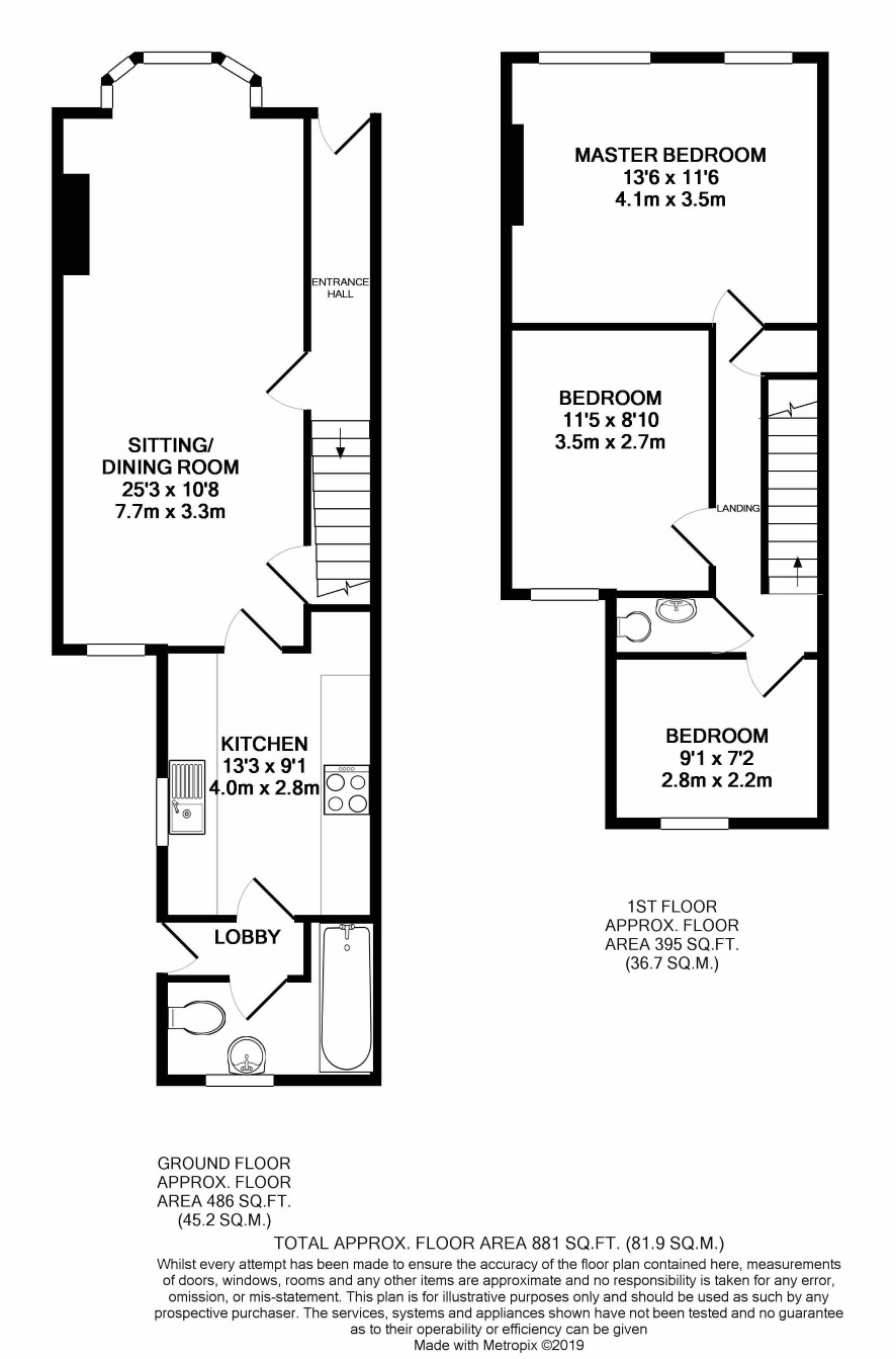 3 Bedrooms Terraced house for sale in 20 Grosvenor Street, Bedford, Bedfordshire MK42