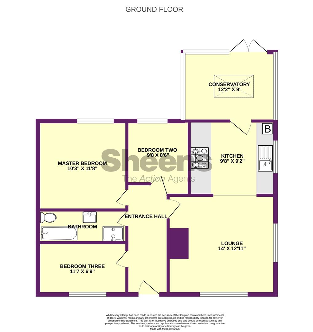 14, Elm Grove, Frinton-On-Sea floorplan