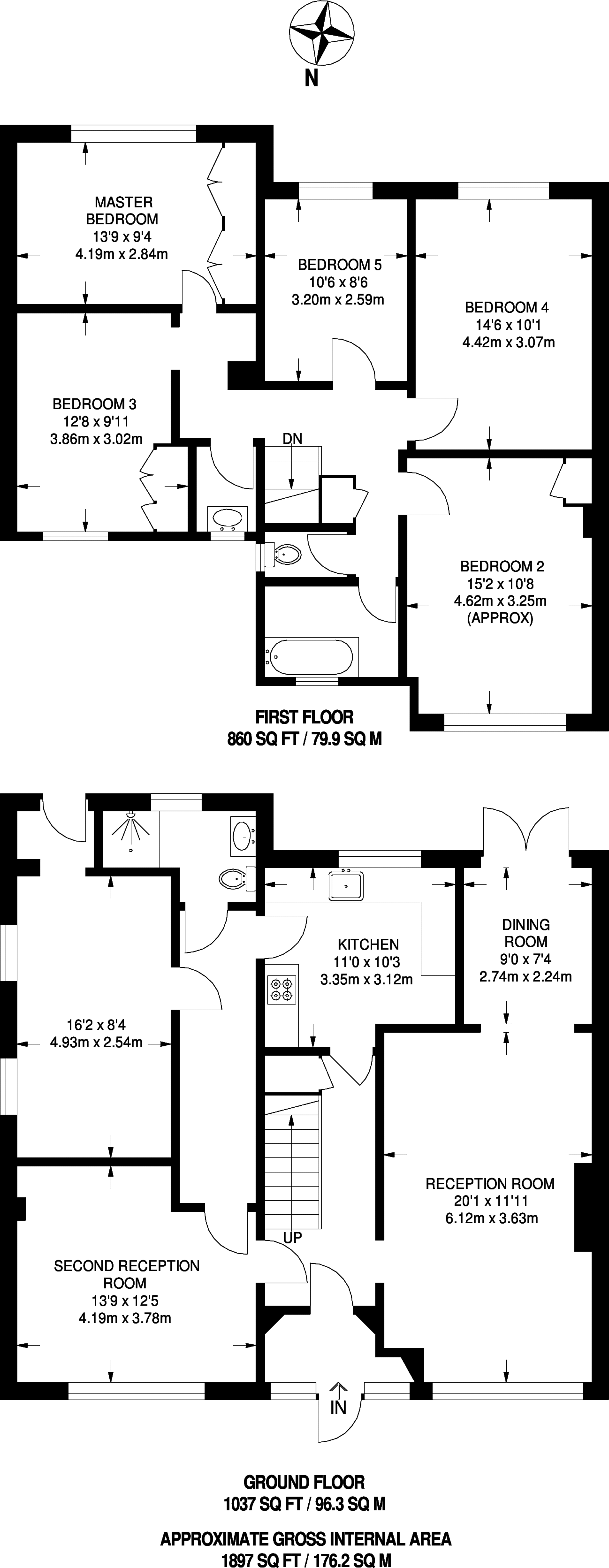 5 Bedrooms  to rent in Southbourne Gardens, Ruislip HA4