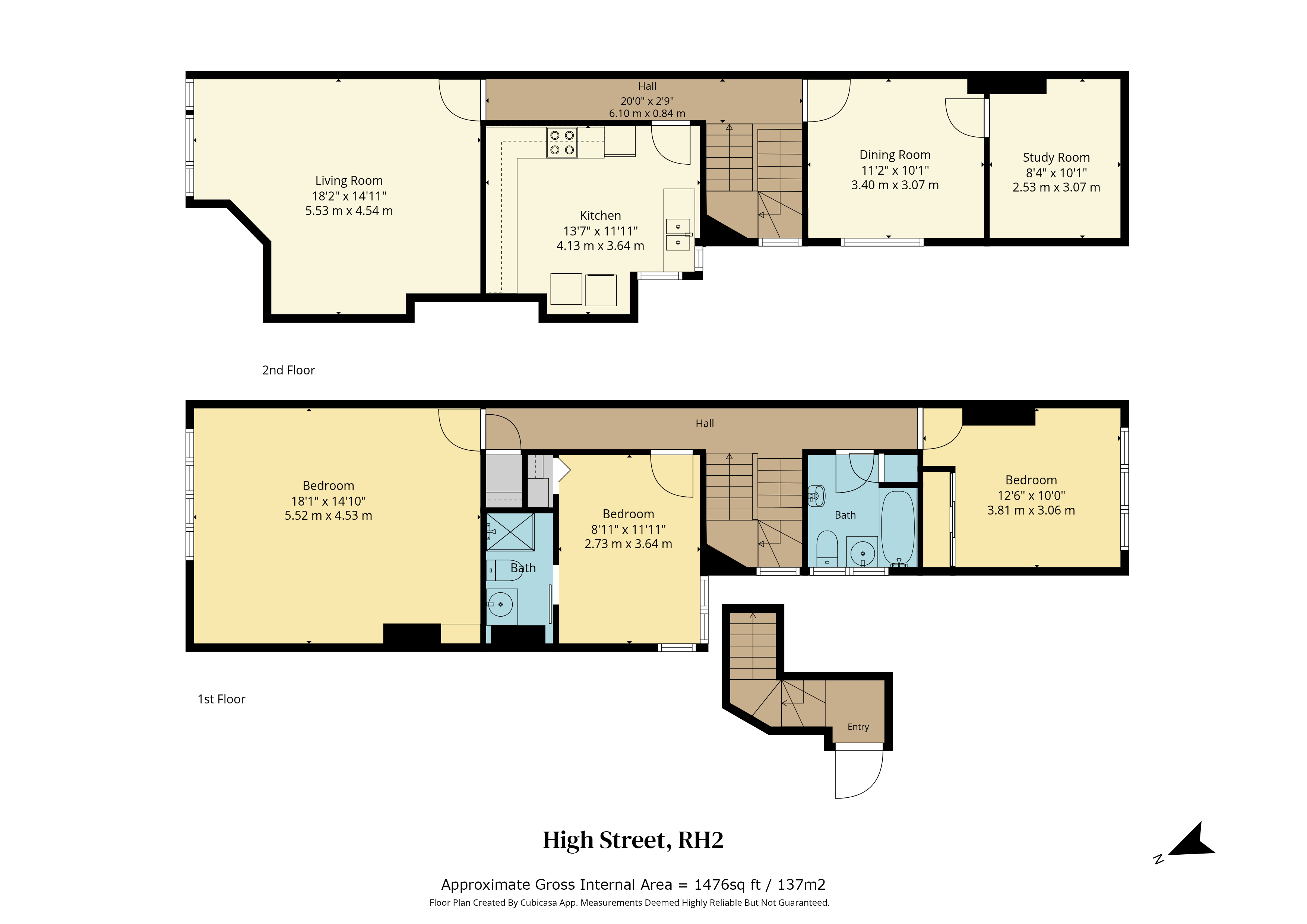 73a, High Street, Surrey floorplan