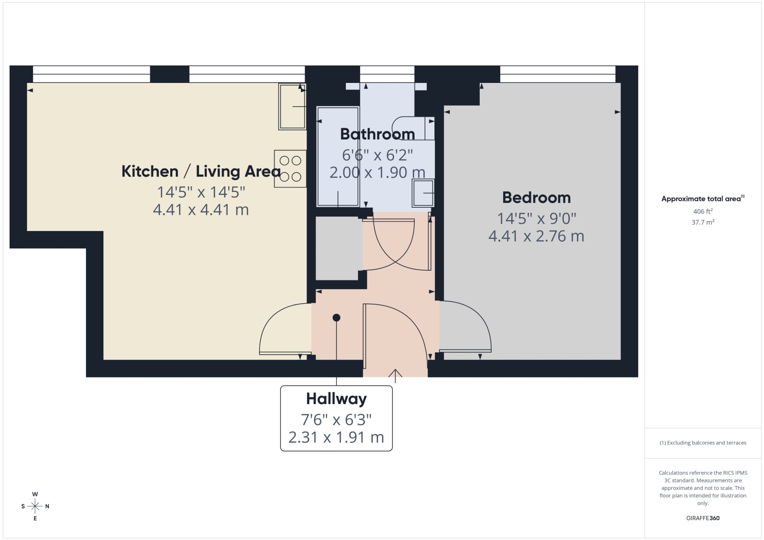 Flat 12, Tricorn House, Westward Road, Stroud floorplan