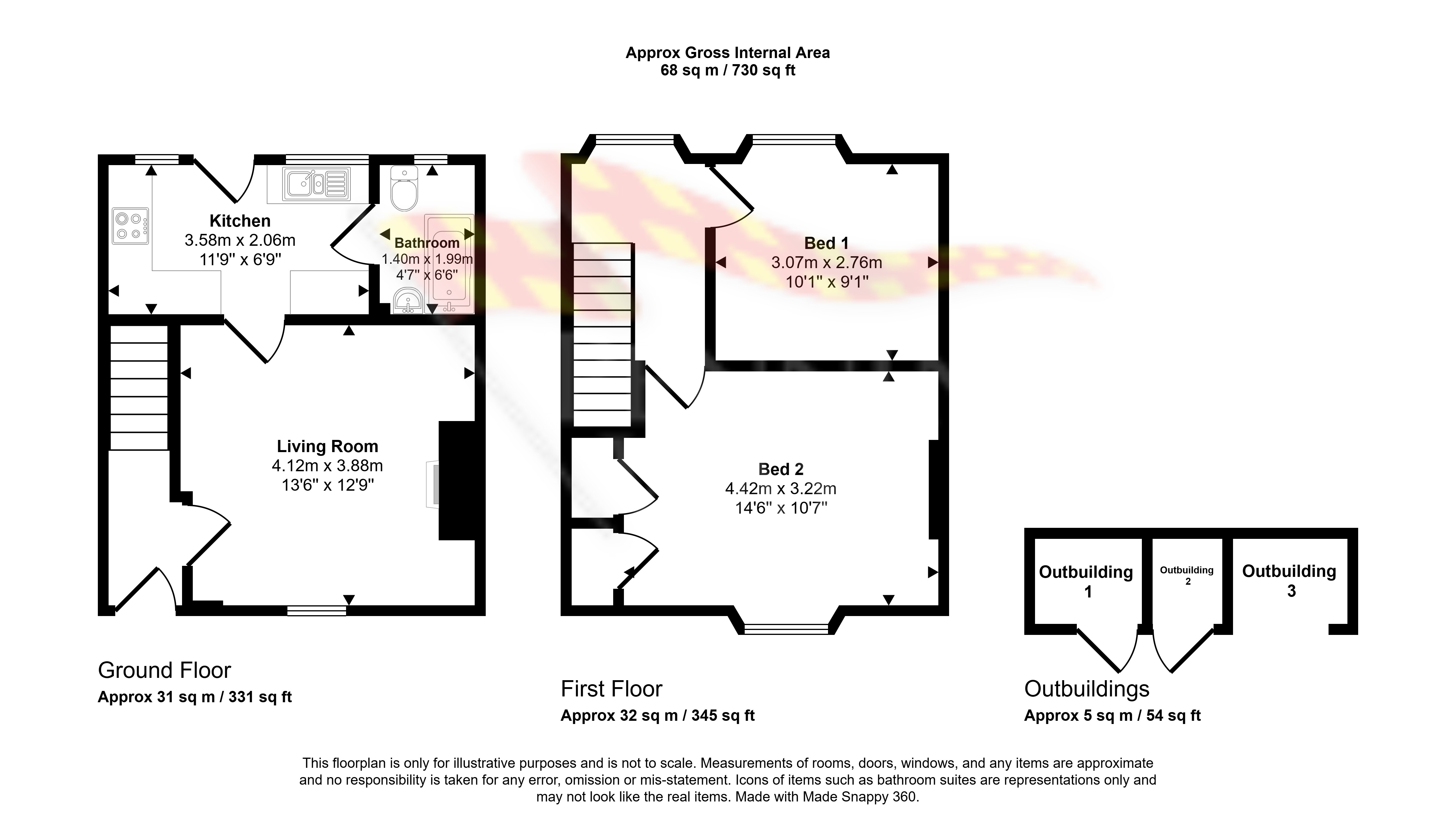 6, Bridge Street, Haltwhistle floorplan