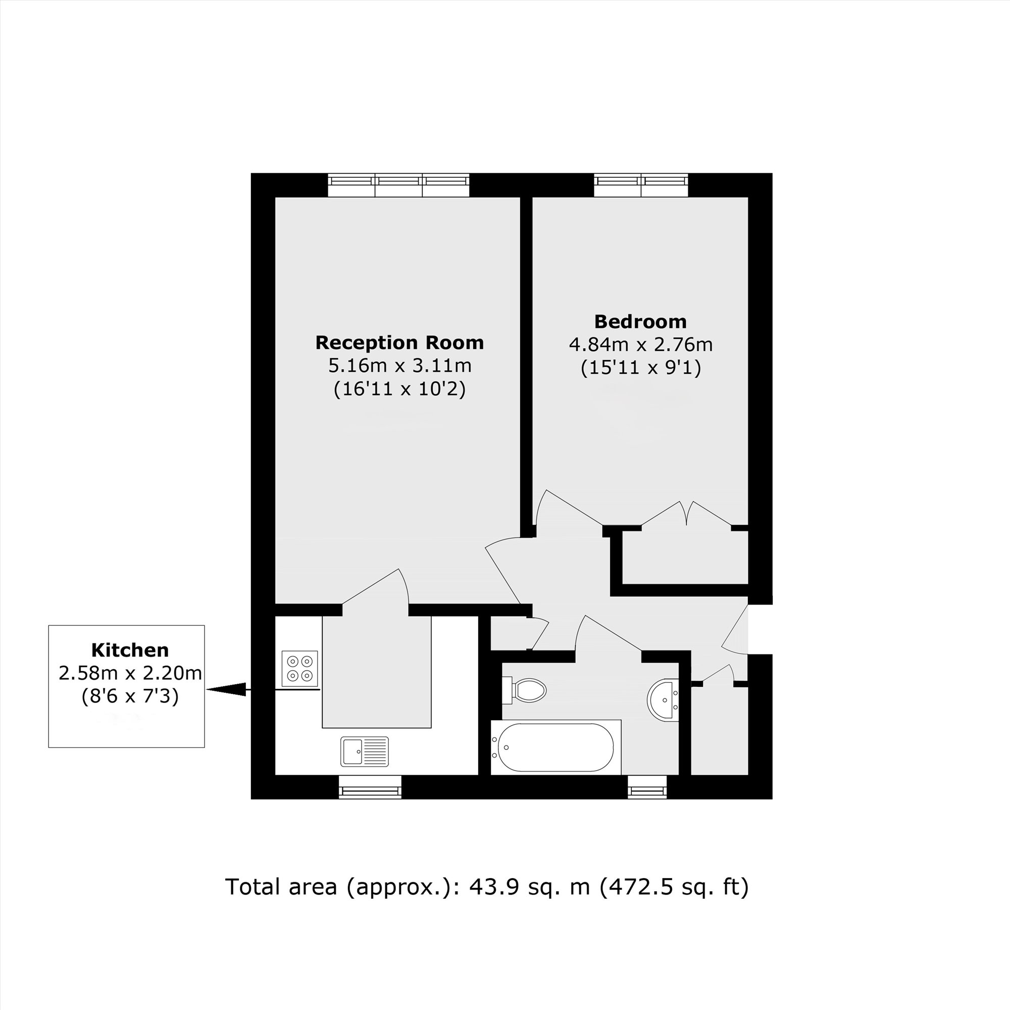 12, Riverside Close, London floorplan