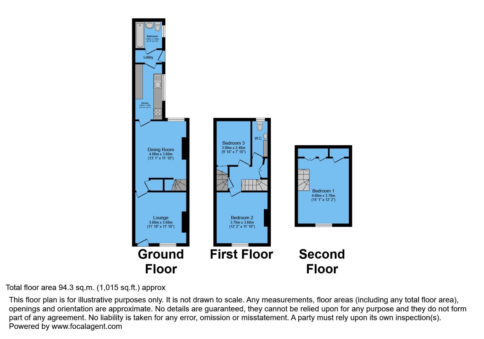 81, Bentinck Road, Chesterfield floorplan