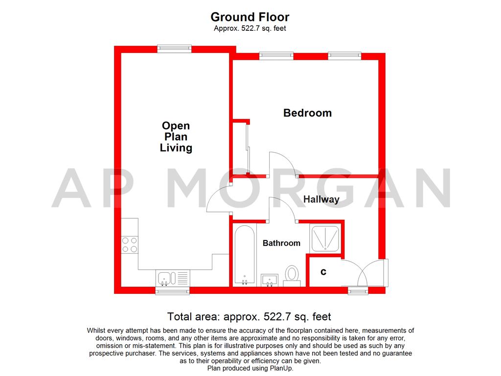 Apartment 1, 1, Ambassador Avenue, West Midlands floorplan