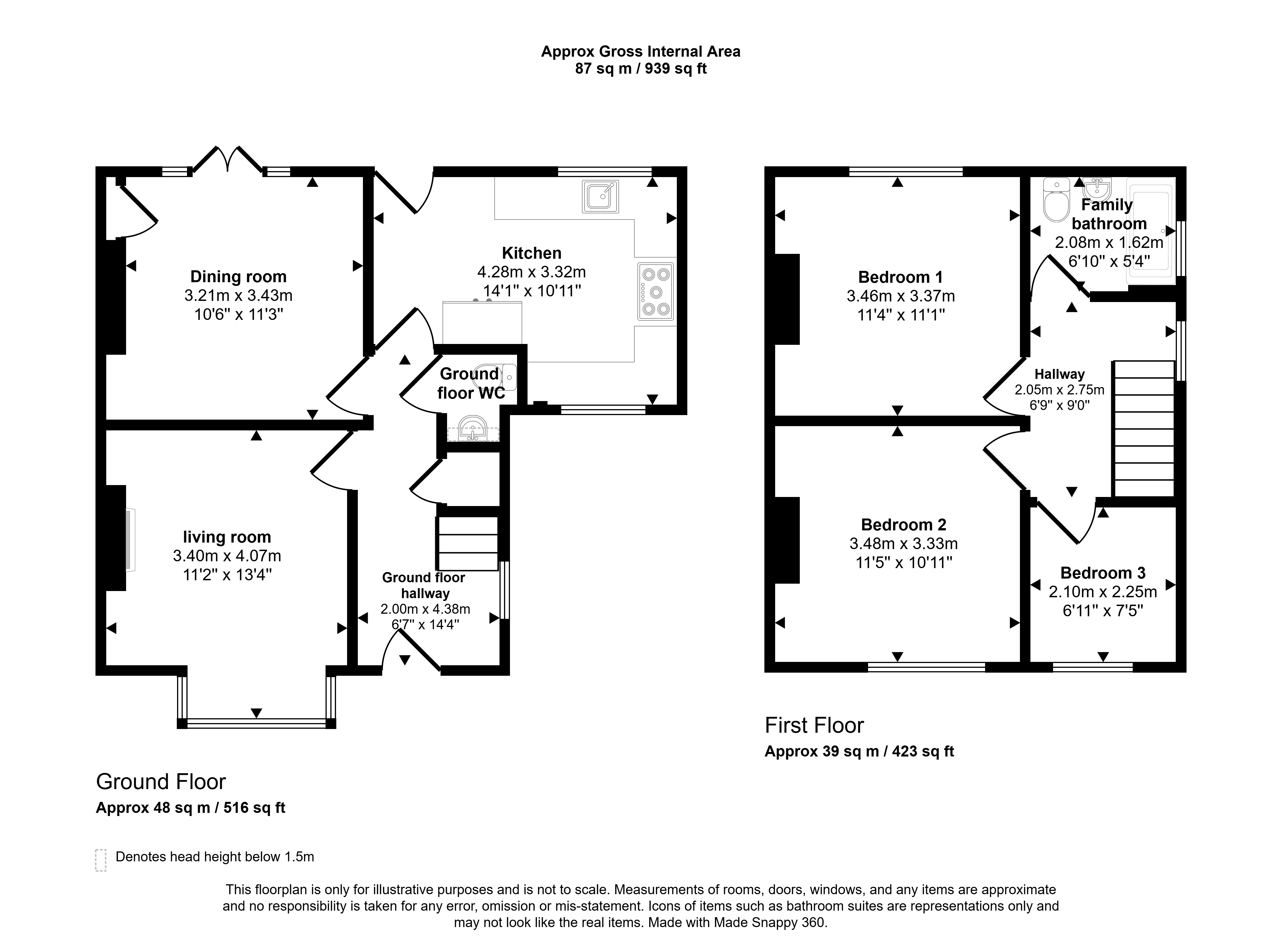 23, Hindsons Crescent South, Houghton Le Spring floorplan