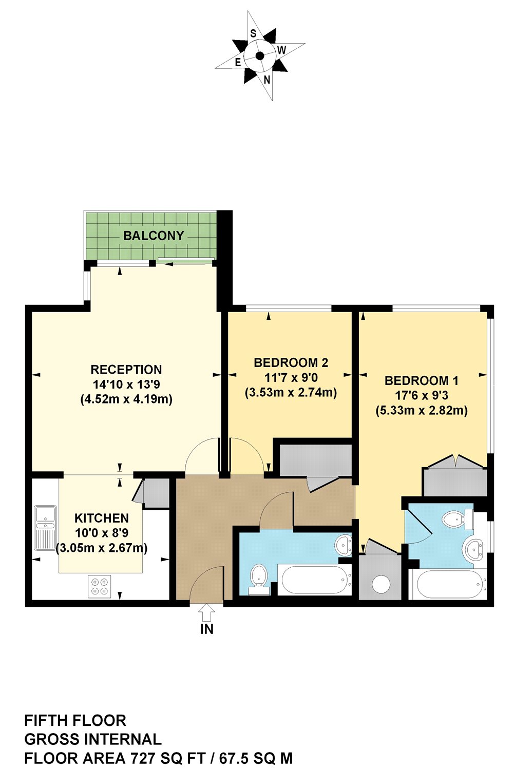 2 Bedrooms Flat to rent in Gainsborough House, Cassilis Road, London E14