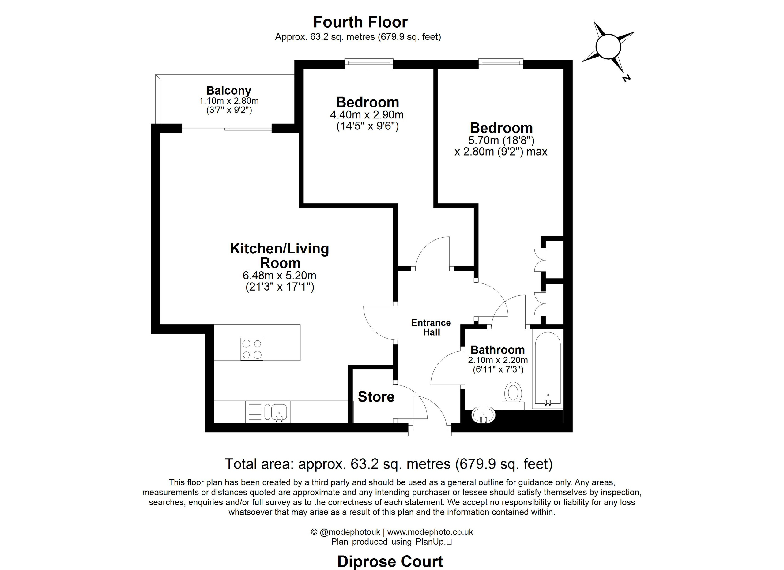 Flat 401, London floorplan