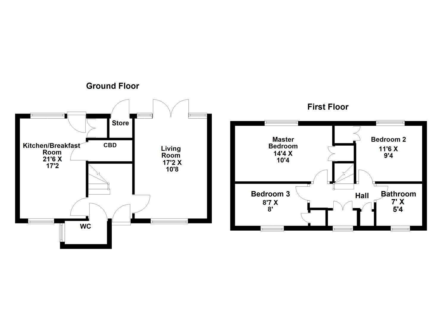 16, Jura Close, Corby floorplan