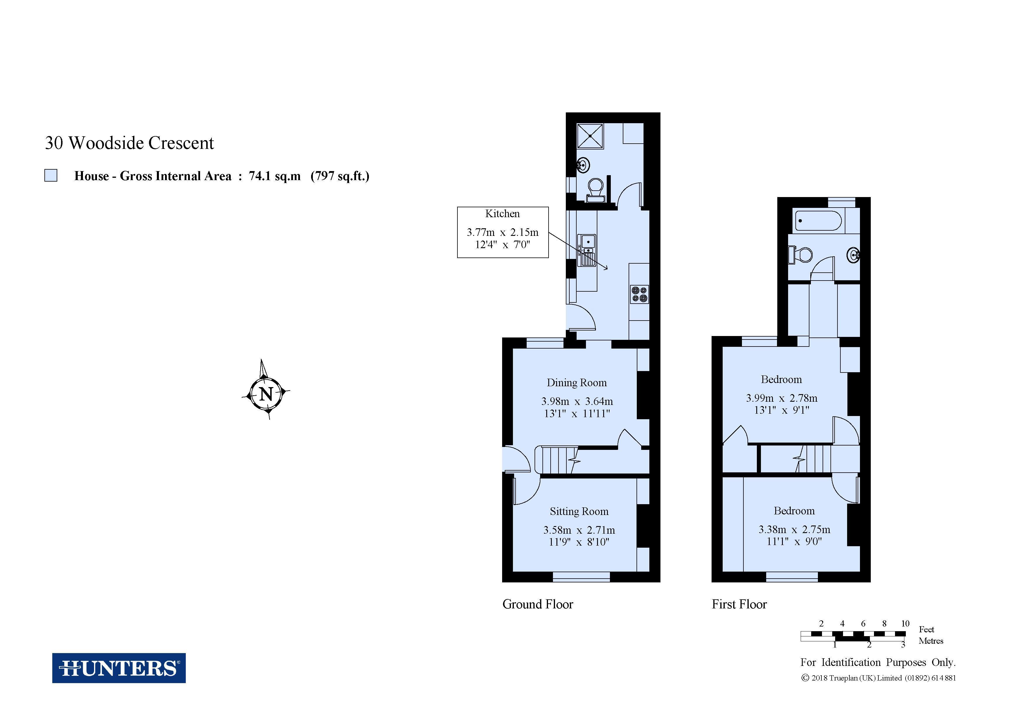 2 Bedrooms End terrace house for sale in Woodside Crescent, Sidcup, Kent DA15