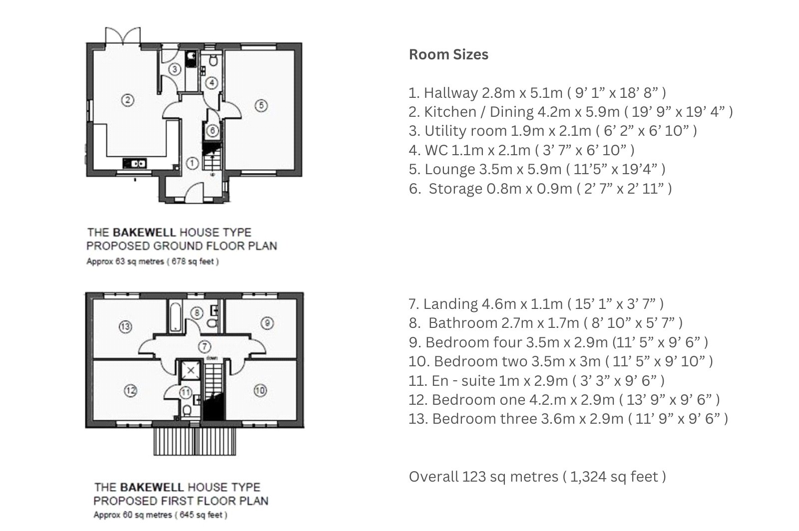 Plot 17 The Bakewell,, Hollyfield View, West Yorkshire floorplan