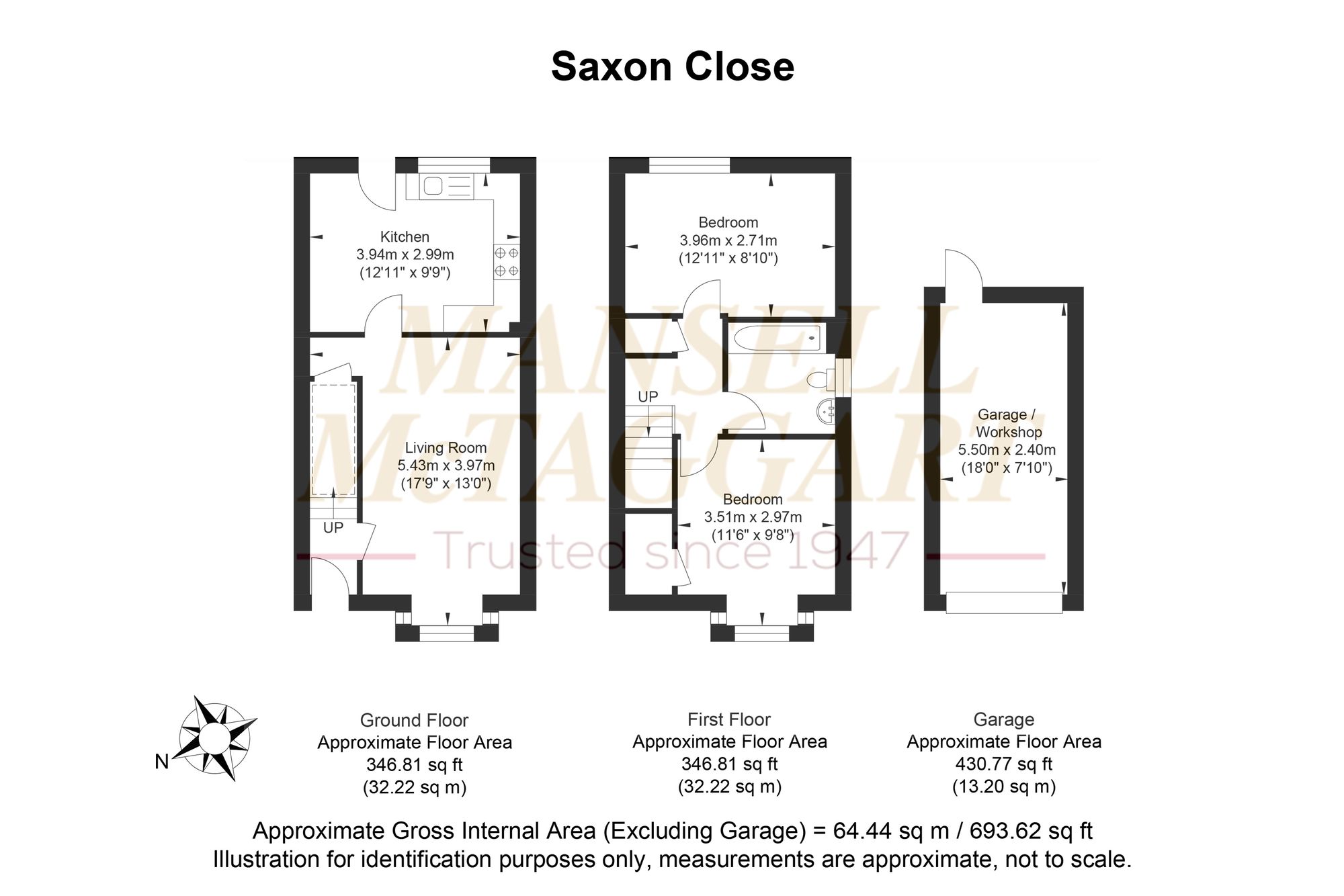 10 Saxon Close, Billingshurst floorplan