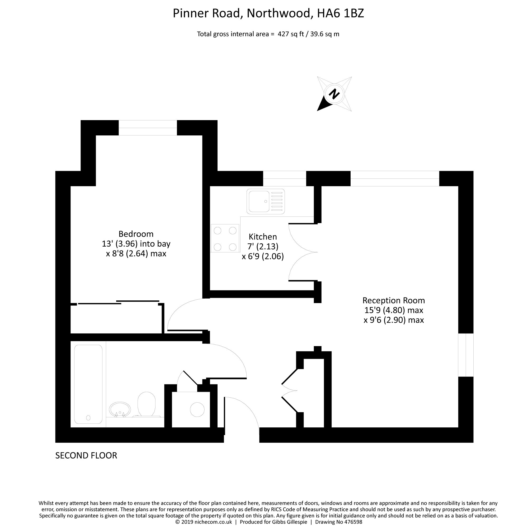 1 Bedrooms Flat for sale in Flat 10, Roundabout House, Pinner Road, Northwood HA6