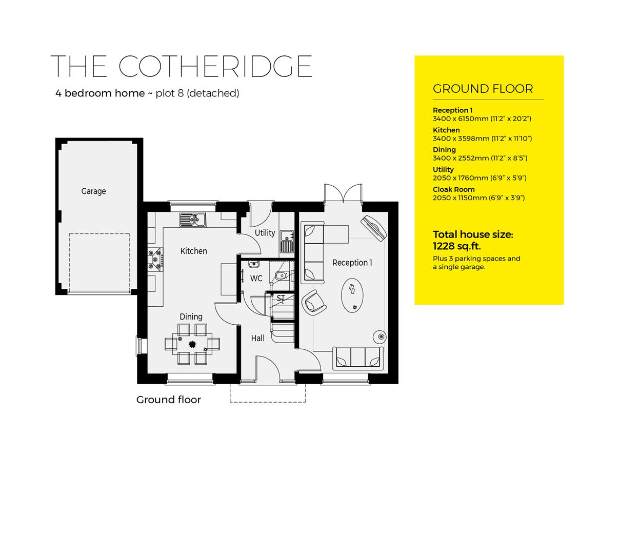 Plot 8, The Cotheridge, Withybed Lane, Inkberrow floorplan