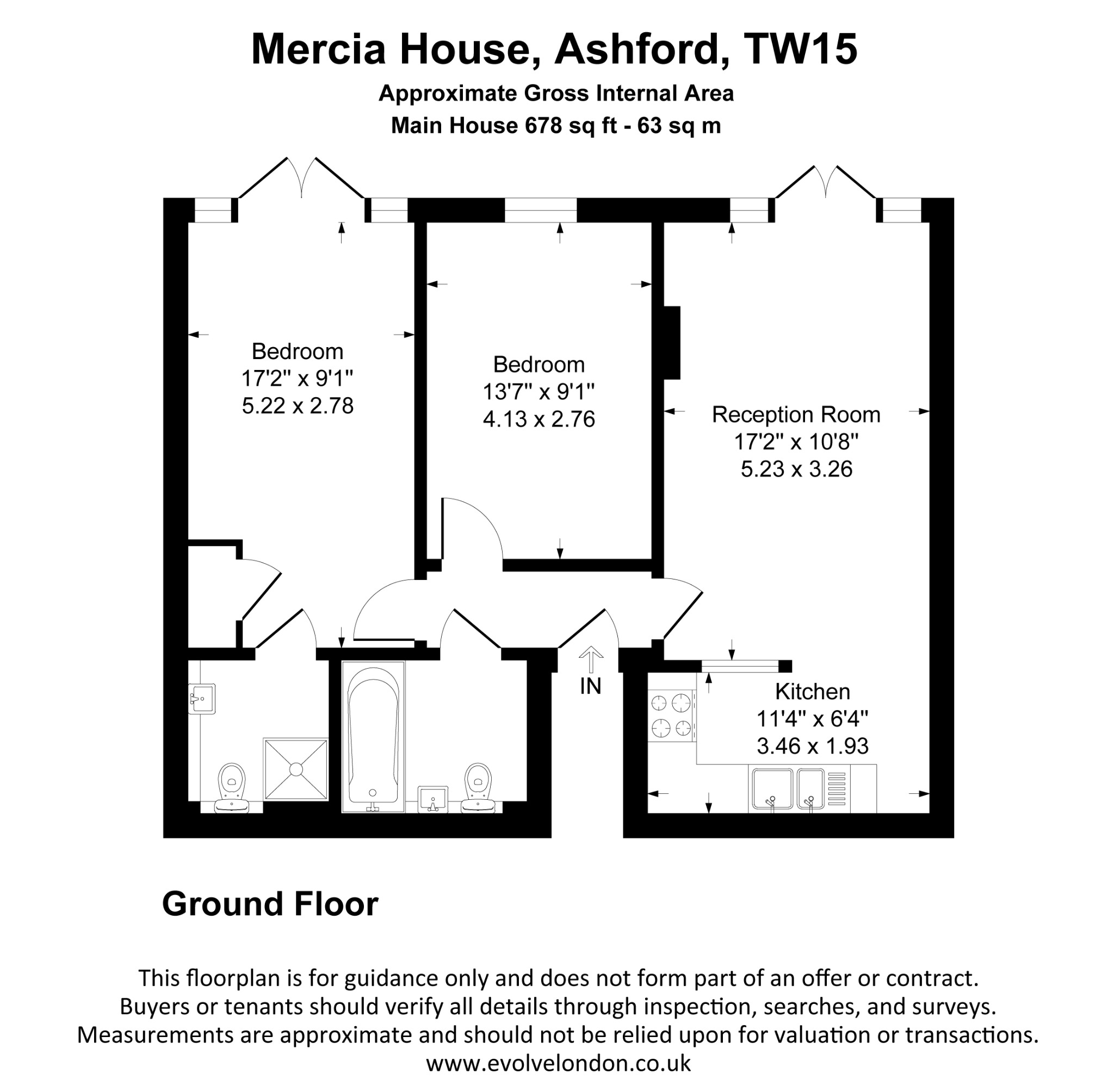 3, Mercia House, Surrey floorplan