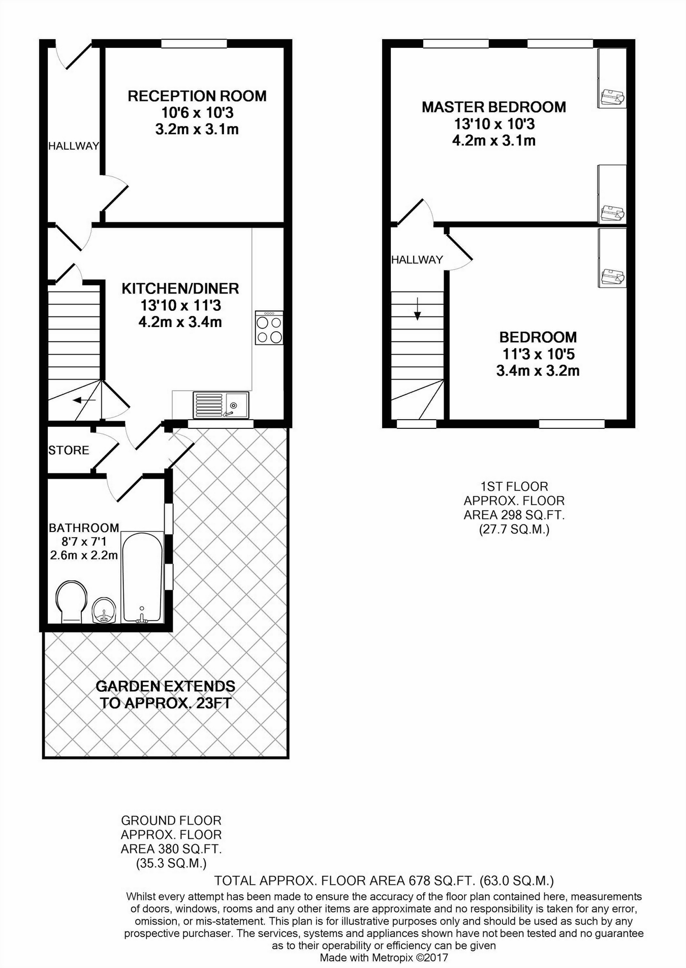 2 Bedrooms Terraced house to rent in Marne Street, Queens Park Conservation Area, London W10