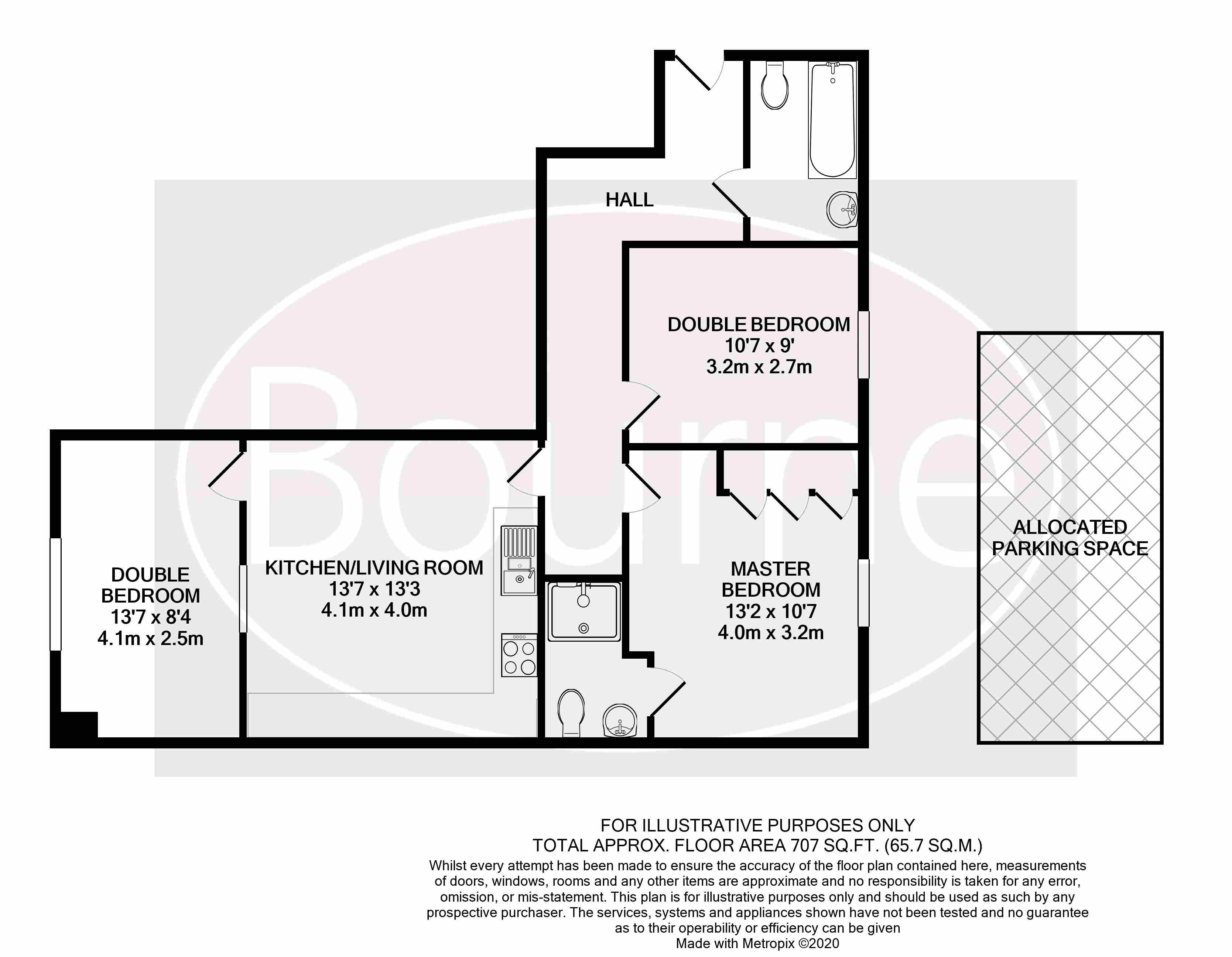 14 Valentine House,, Church Road, Guildford floorplan