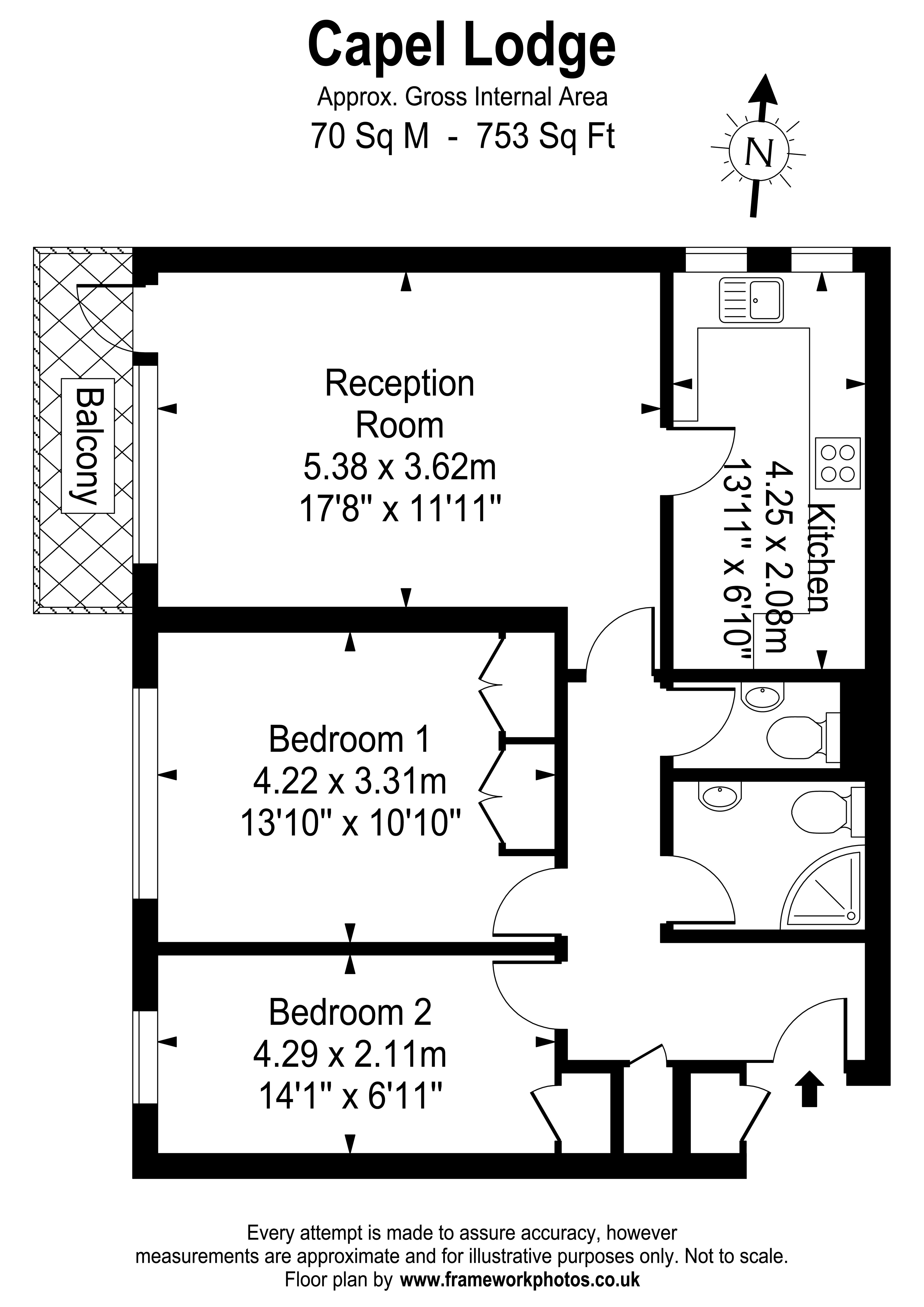 Capel Lodge, Kew Road, Richmond floorplan