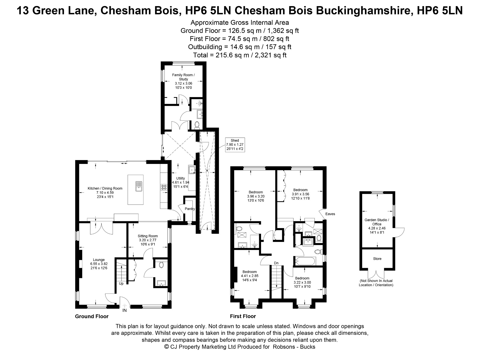 The Rosary, 13 Green Lane, Chesham Bois floorplan