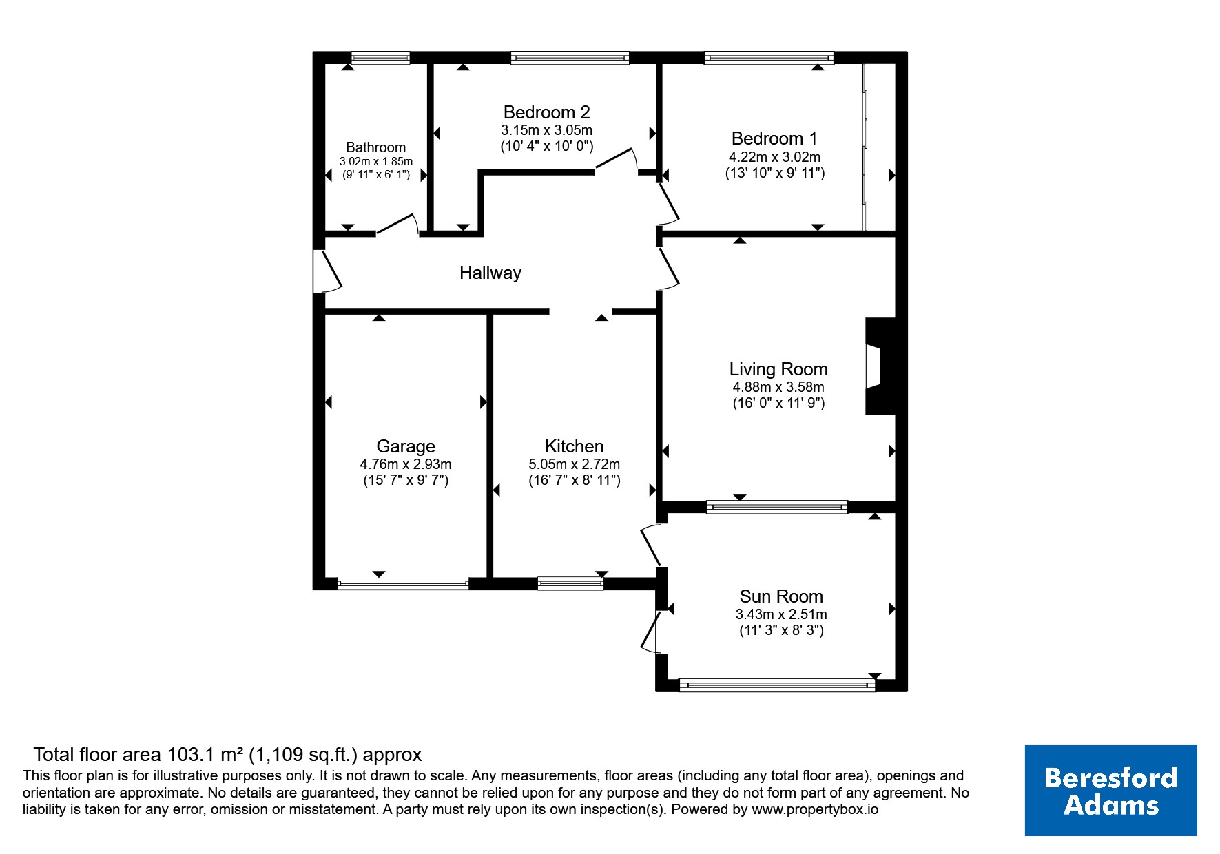 Rosealan,, Middle Road, Wrexham floorplan