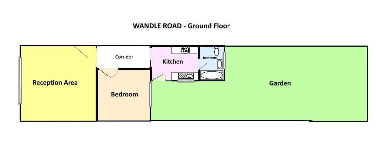 1 Bedrooms Flat to rent in Wandle Road, Croydon CR0