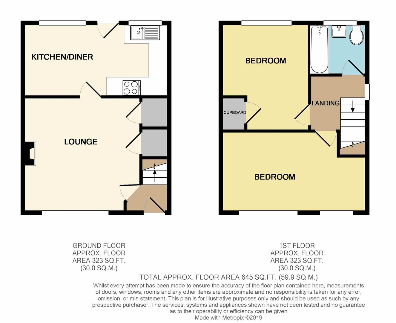 46, Cliffe Road, Glossop floorplan
