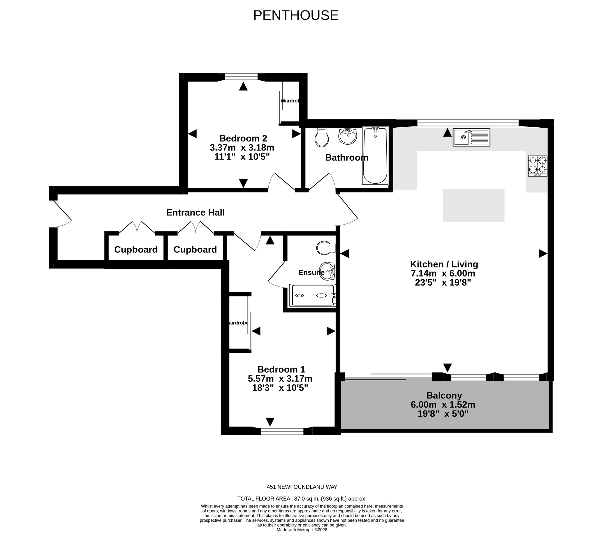 451 Newfoundland Way, Portishead floorplan