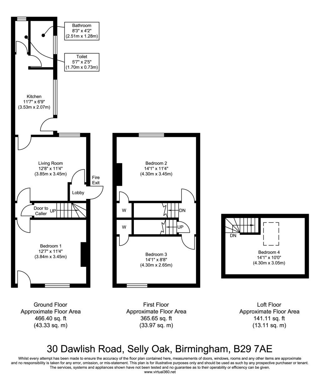 30, Dawlish Road, Birmingham floorplan