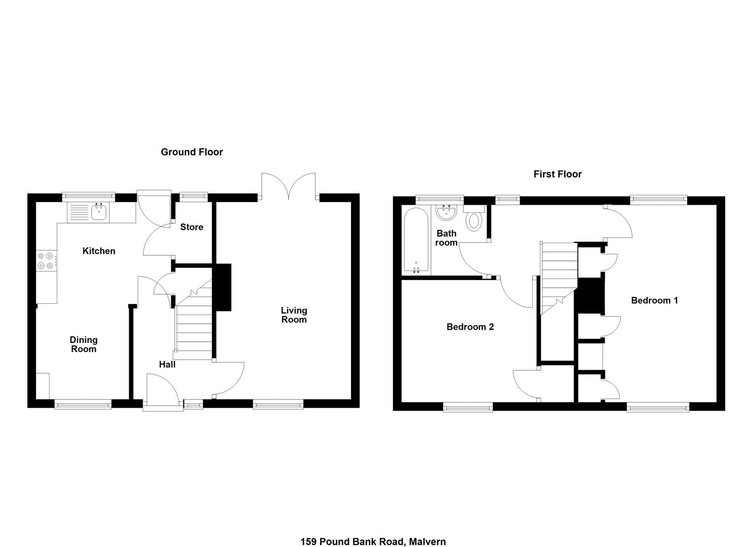 159, Pound Bank Road, Malvern floorplan