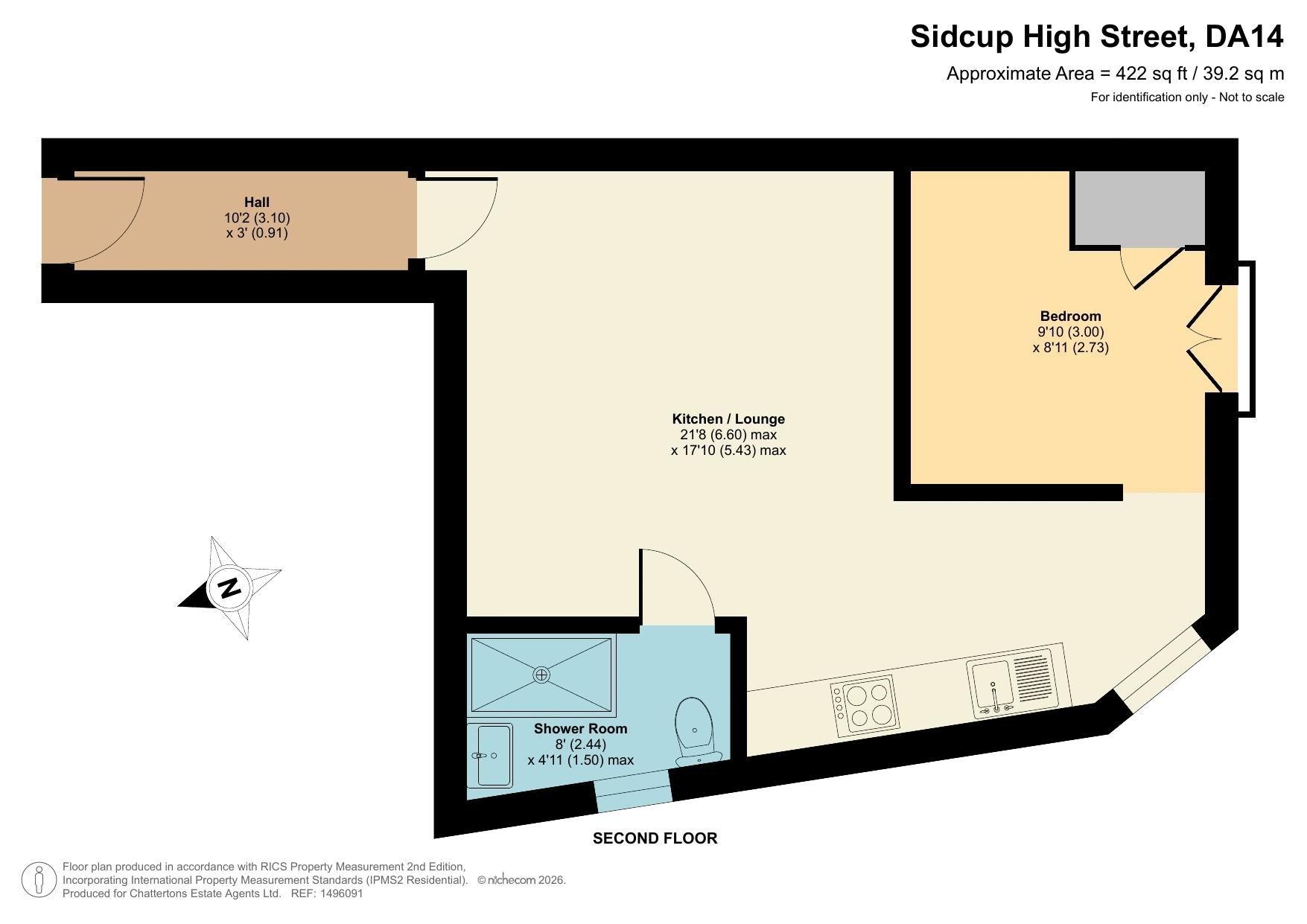 Flat D 1 Market Parade, Sidcup High Street, Sidcup floorplan