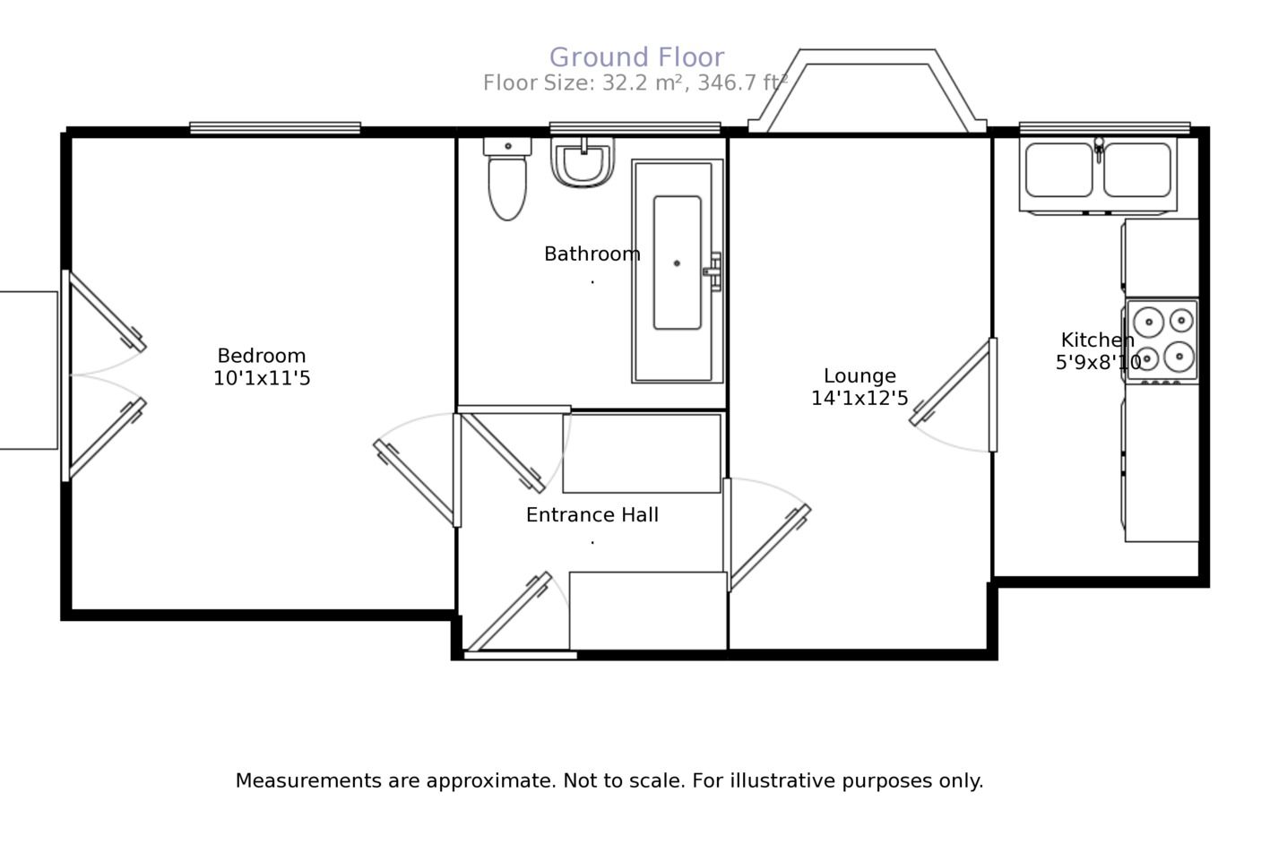 1 Bedrooms Flat to rent in Kimbolton Road, Bedford MK40