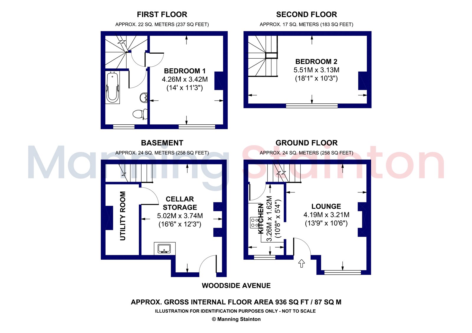 61, Woodside Avenue, Leeds floorplan